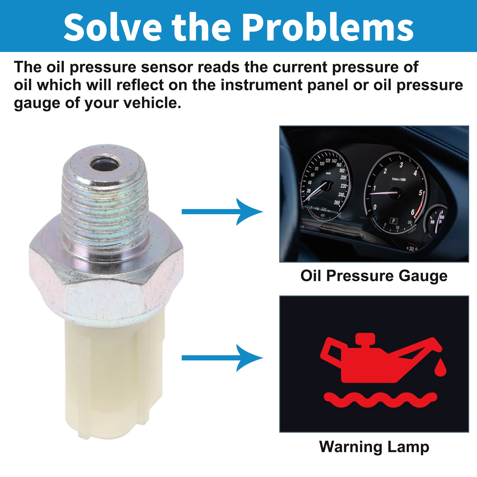 No.GC3Z9278B Engine Oil Pressure Sensor for Ford Courier 2009-2012 3.5L - Image 3