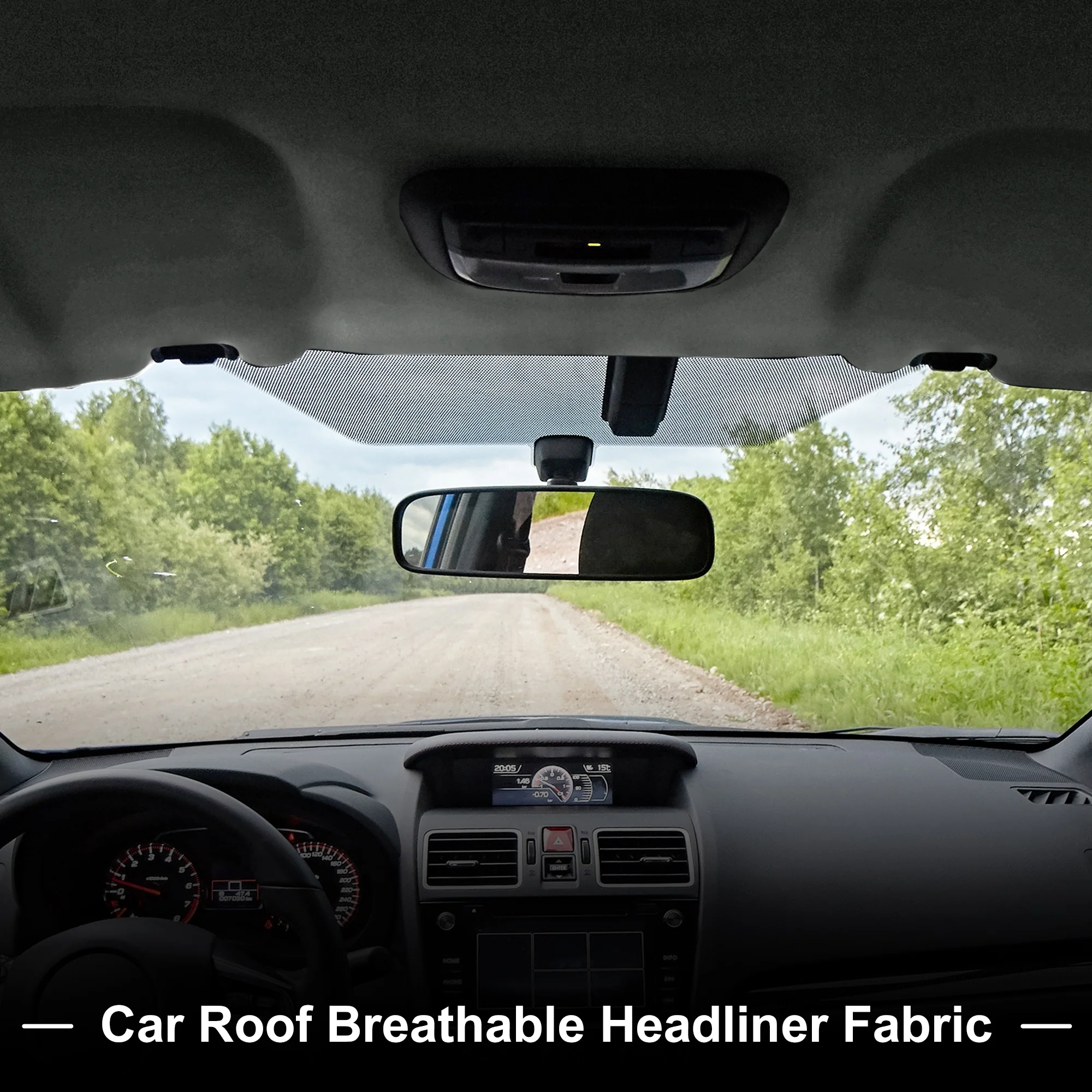 160G Suede Fabric Headliner Fabric 79.92" x 59.84" Foam Back for Car Roof Repair - Image 3