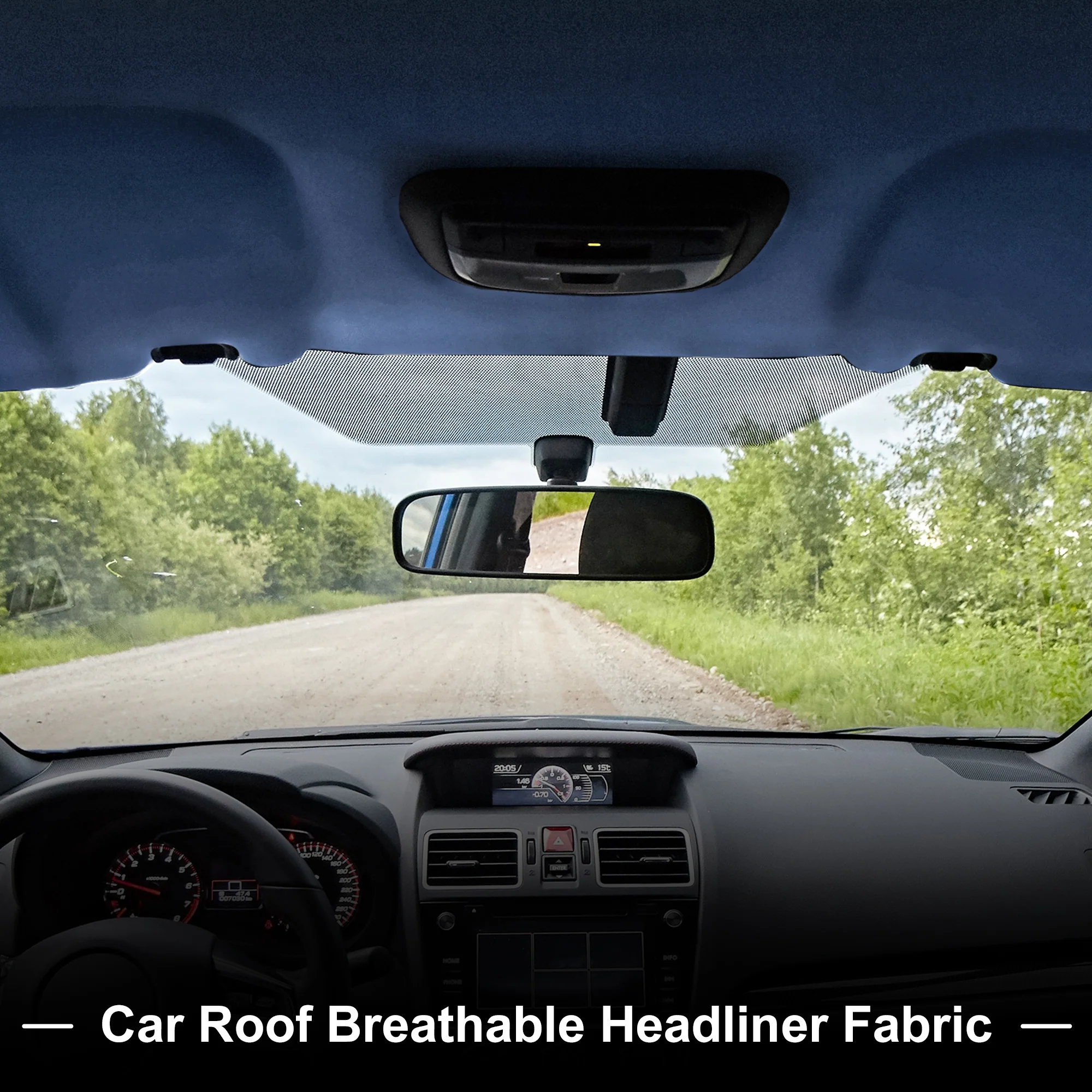 Suede Fabric Headliner Fabric 79.92" x59.84" Foam Back for Car Roof Repair - Image 3