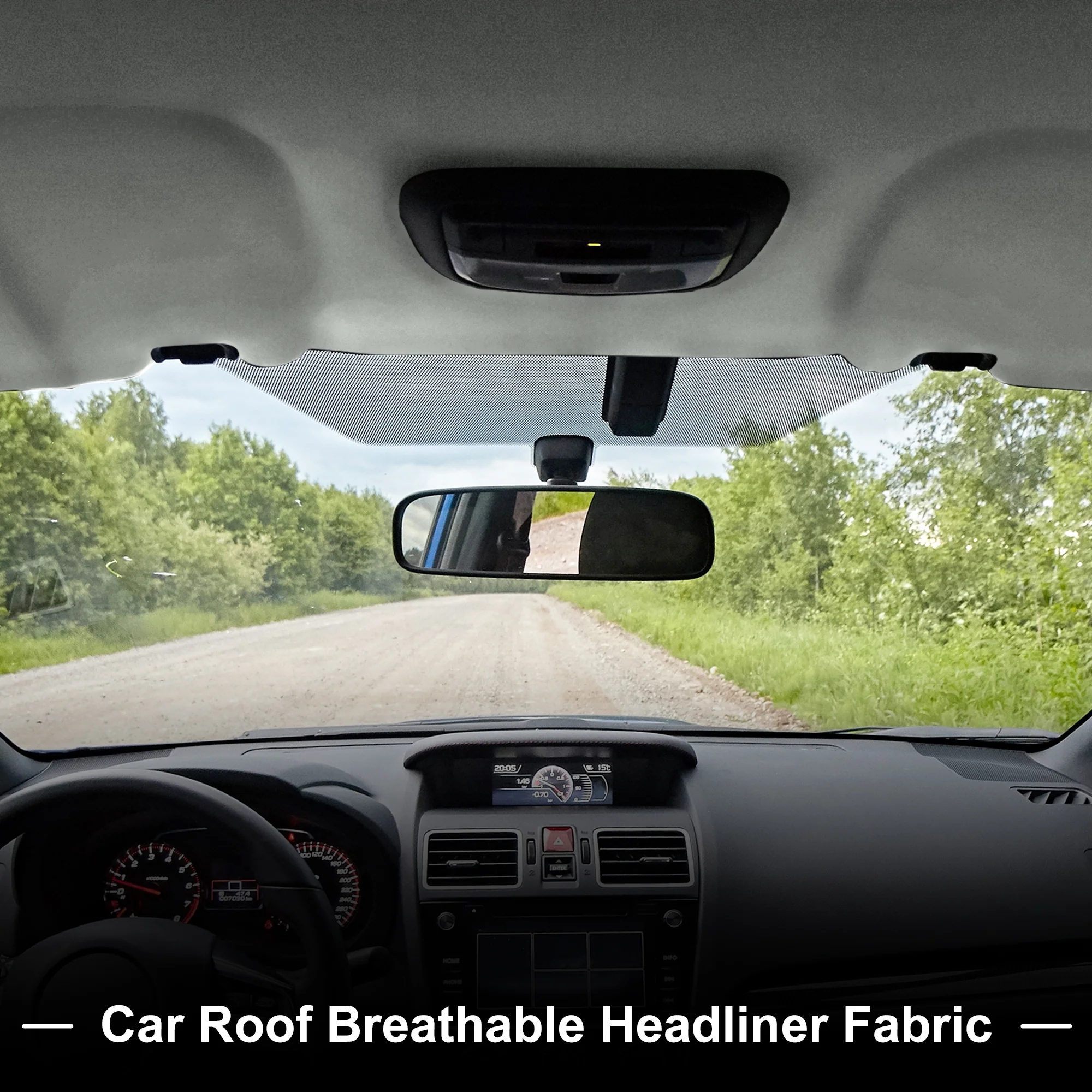 160G Suede Fabric Headliner Fabric 59.84"x 59.84 " Foam Back for Car Roof Repair - Image 3