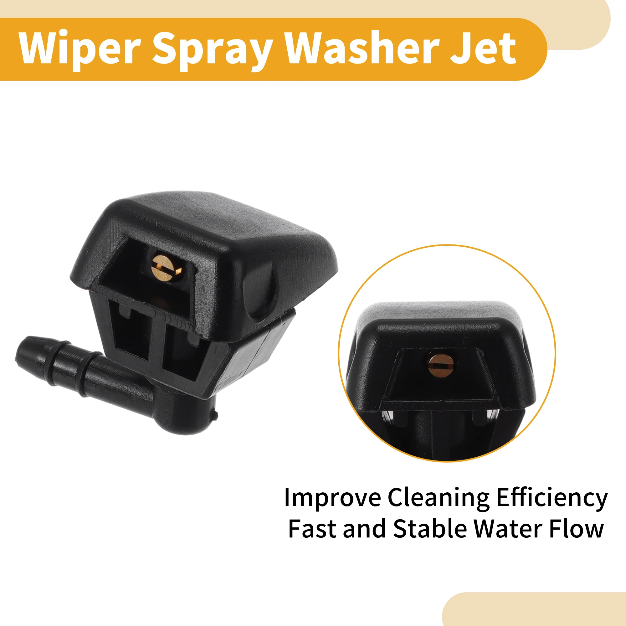2 Pcs Front Windshield Washer Nozzle for Fiat Panda 2004-2012 No.735277664 - Image 4