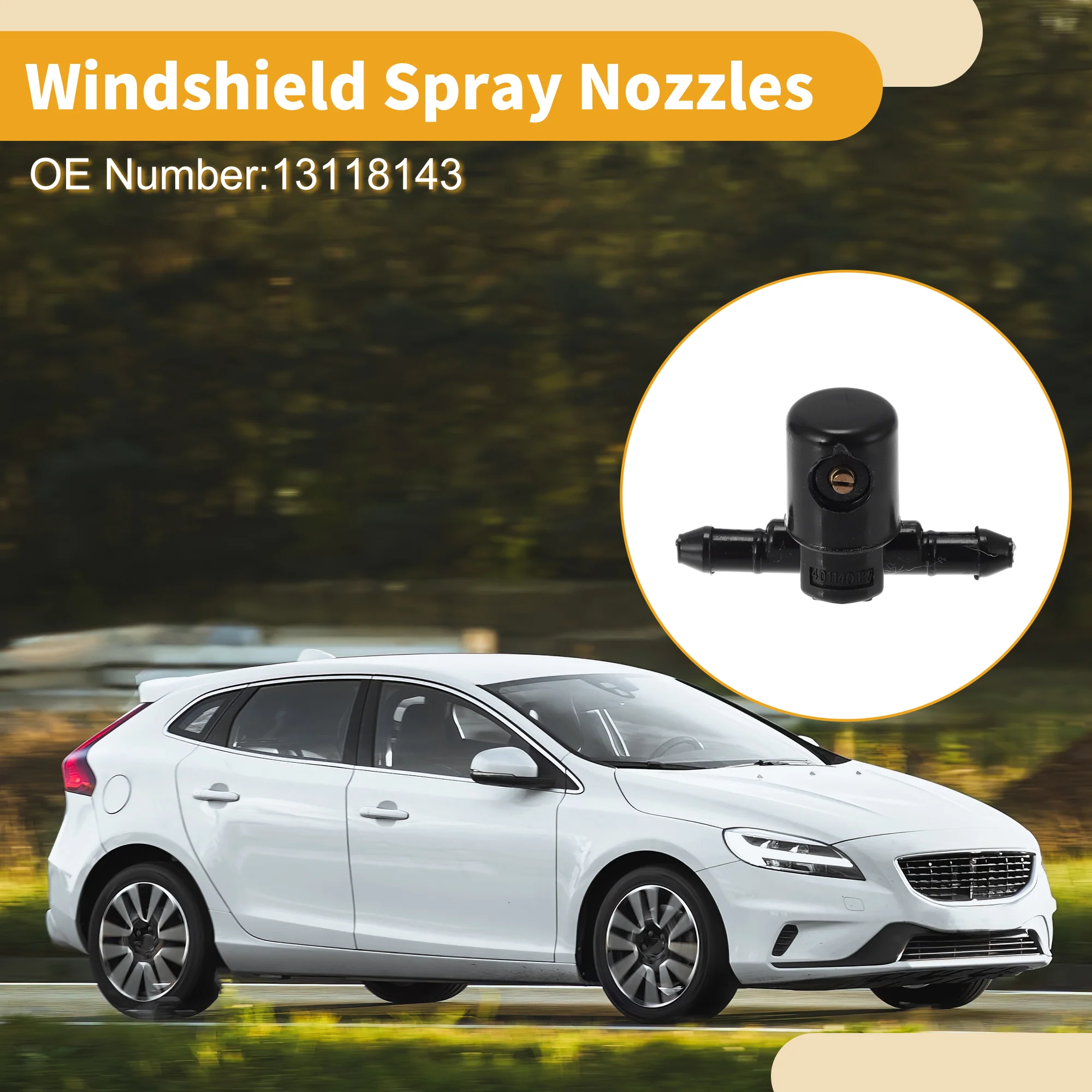2 Pcs Front Windshield Washer Nozzle for Opel for Astra H Mk5 04-14 No.13118143 - Image 3