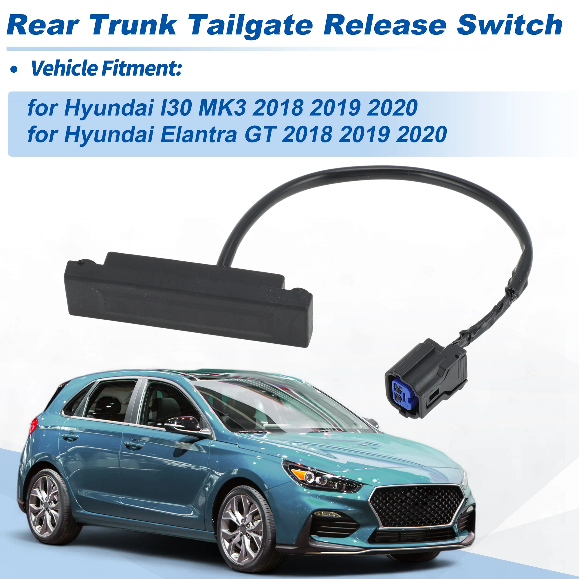Tailgate Release Button Trunk Switch for Hyundai Elantra GT 18-20 No.81260G3000 - Image 2