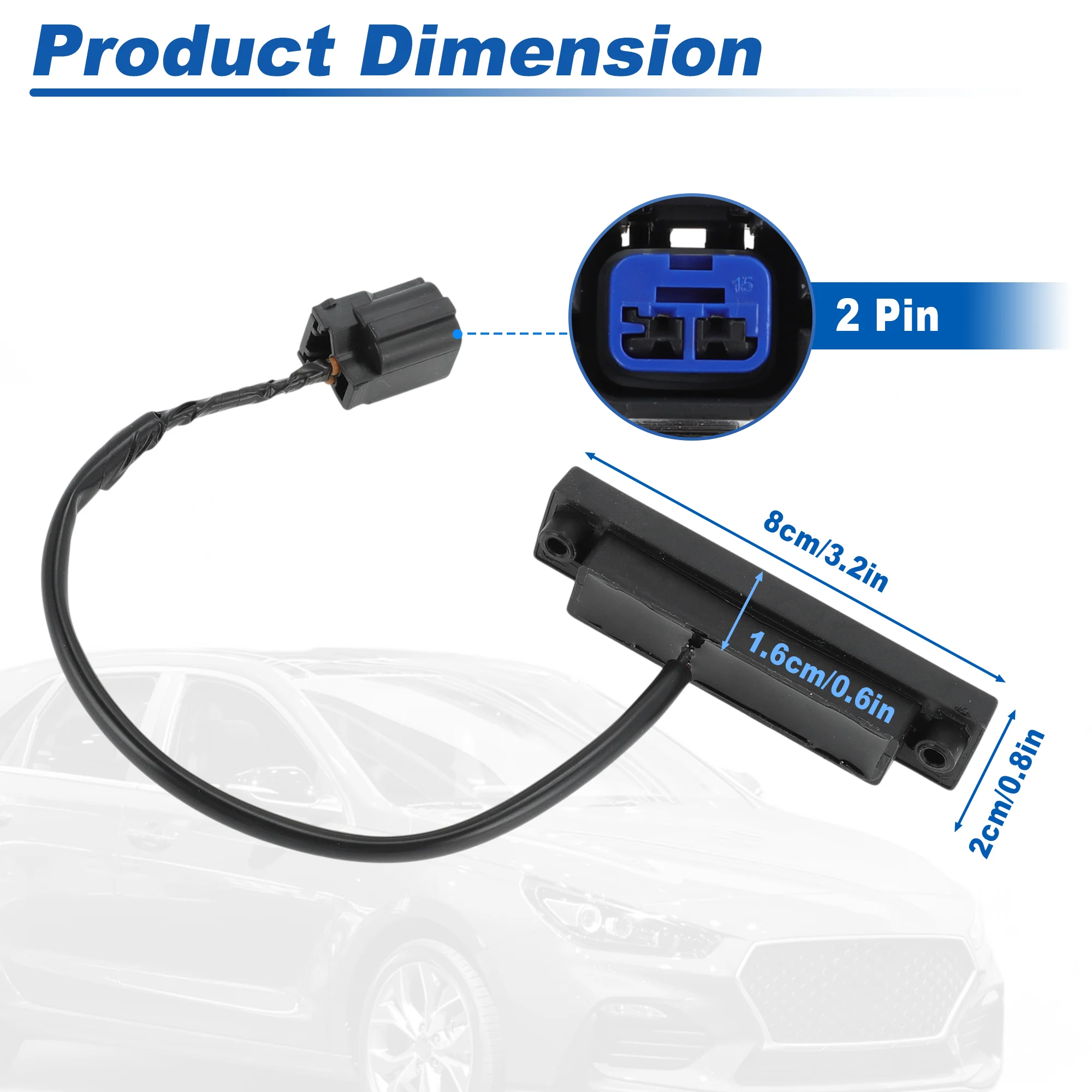 Tailgate Release Button Trunk Switch for Hyundai Elantra GT 18-20 No.81260G3000 - Image 4