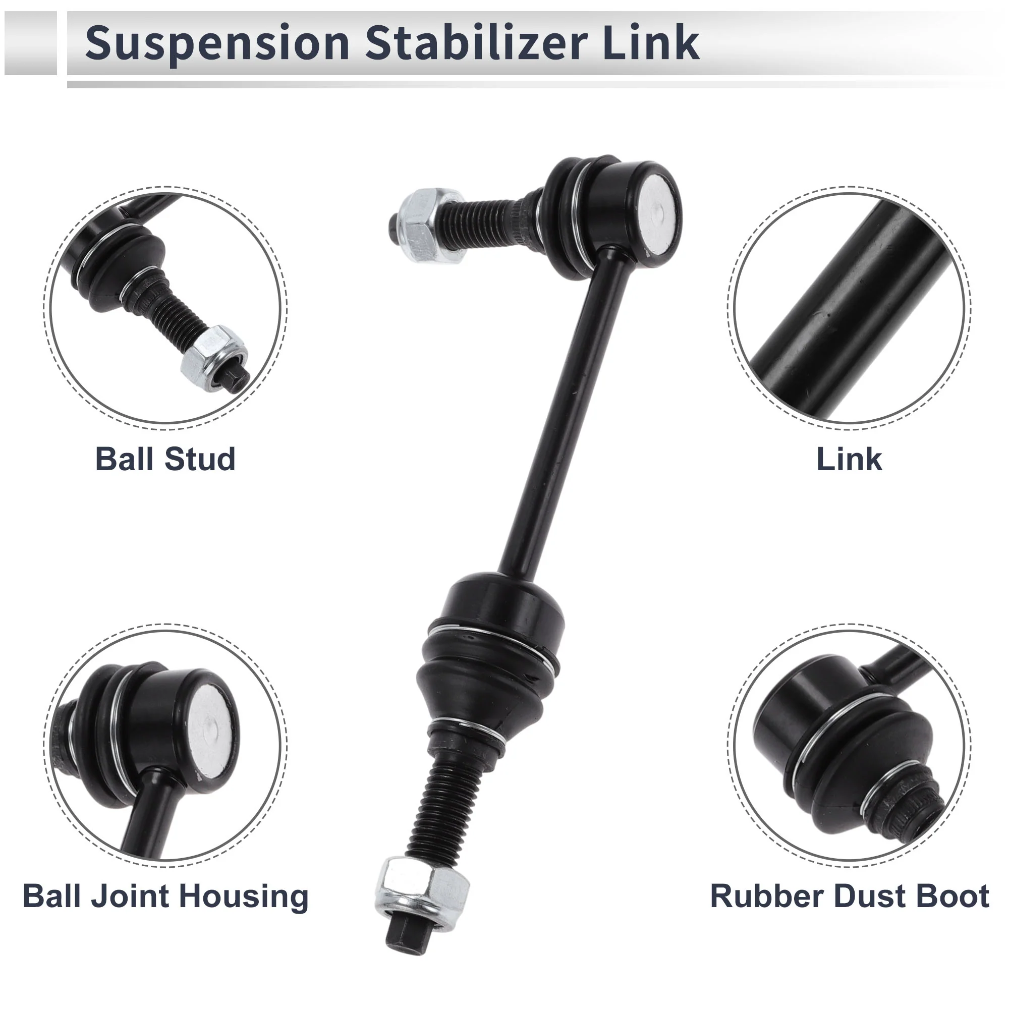 Front Stabilizer Bar Links for RAM 1500 2019-2024 No.K750996/542-602 2 Pcs - Image 5