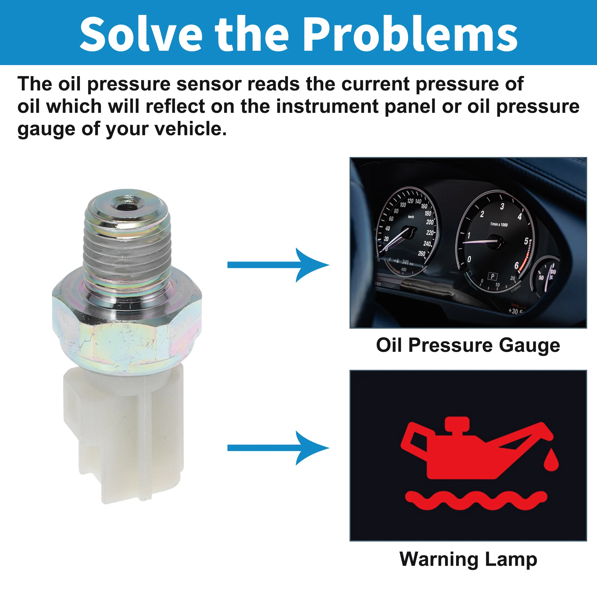 No.1U5Z9278DA Engine Oil Pressure Sensor for Ford Crown Victoria 2008-2011
