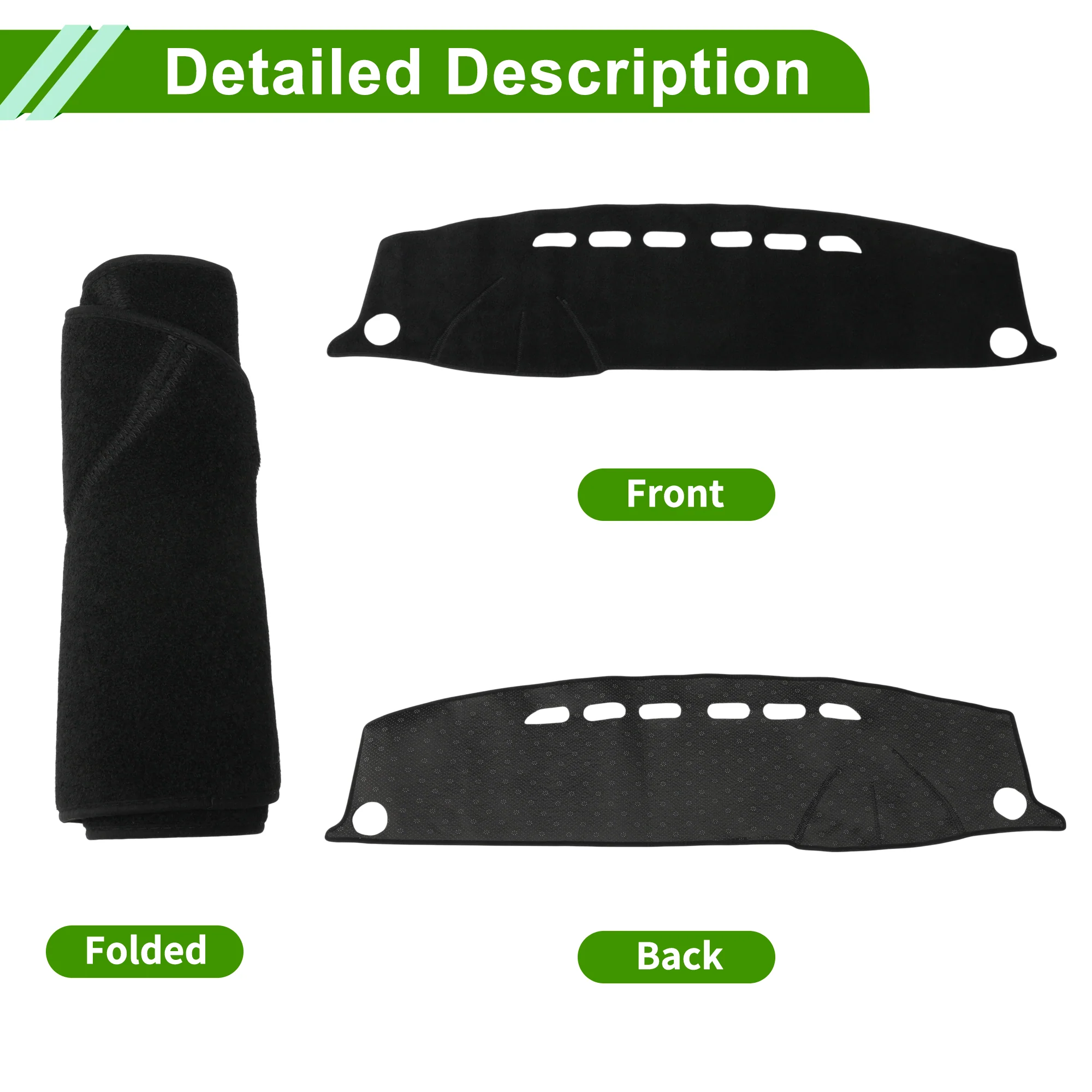 Dash Cover for Volkswagen Beetle 2012-2019 Dash Cover Mat Black 1 Pcs - Image 4