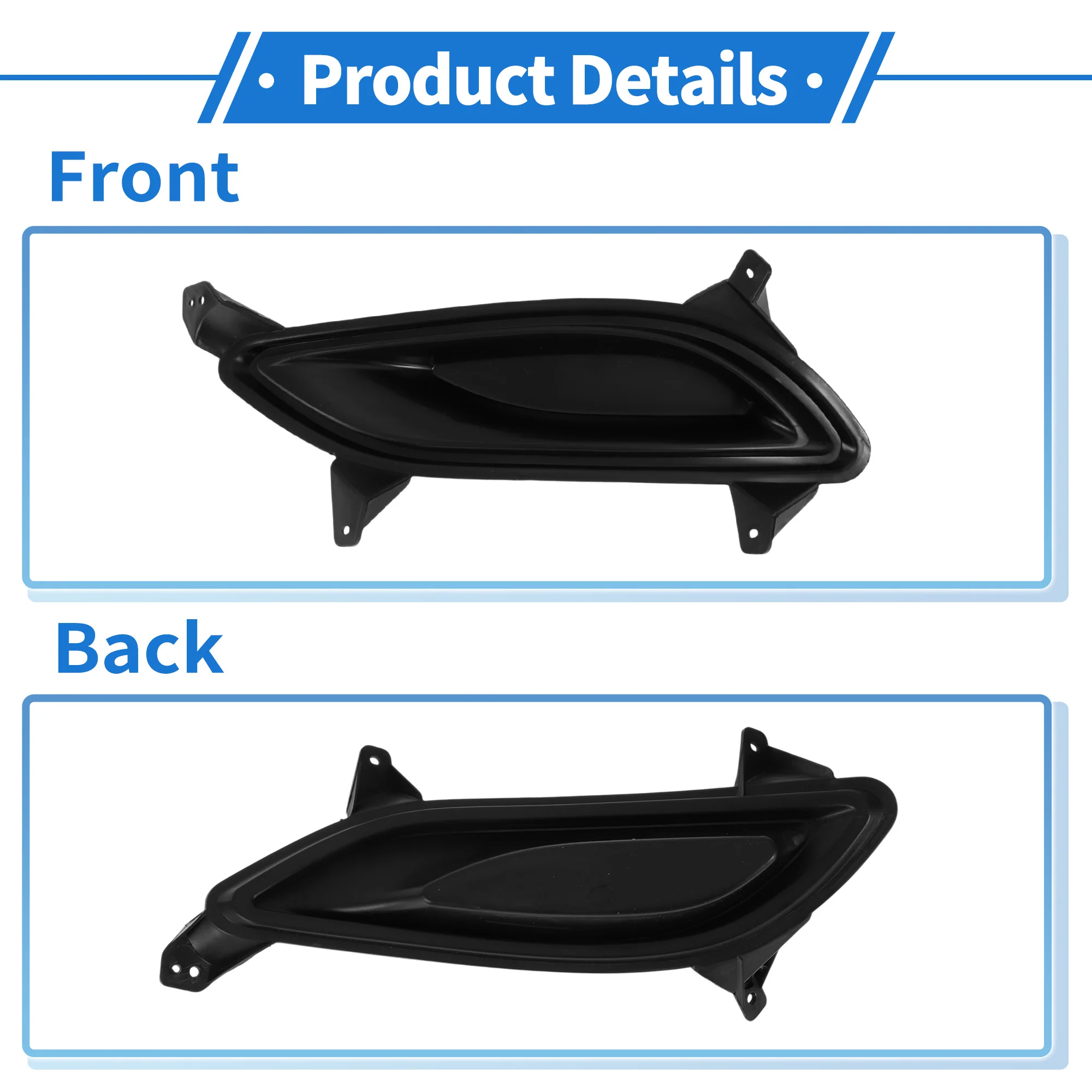 Front Left Front Right Fog Light Grill No.865233S000 for Hyundai Sonata 11-13 - Image 5