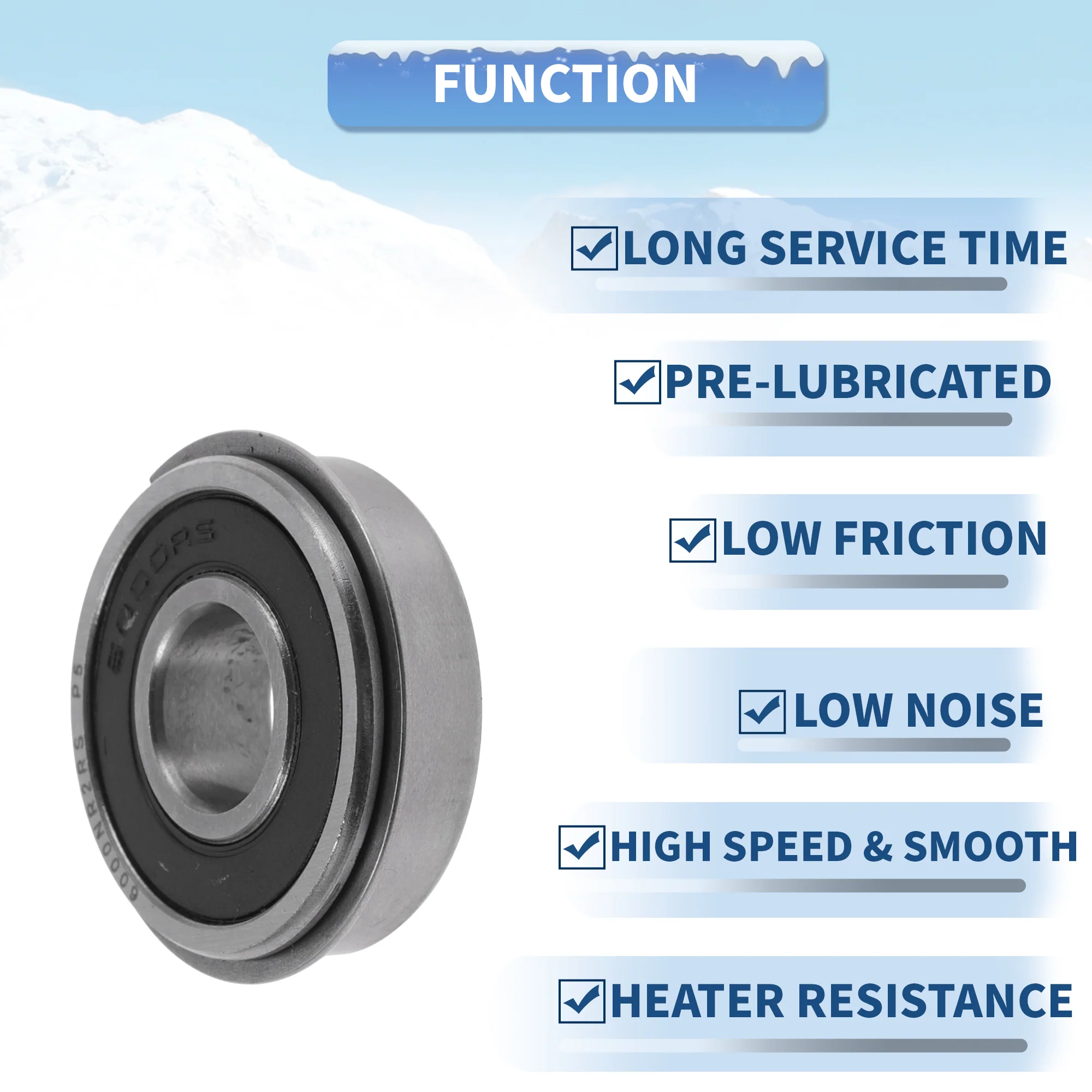 6000NR2RS Deep Groove Ball Bearings 10x26x8mm 1Pc Scooter Skateboard Wheel - Image 5