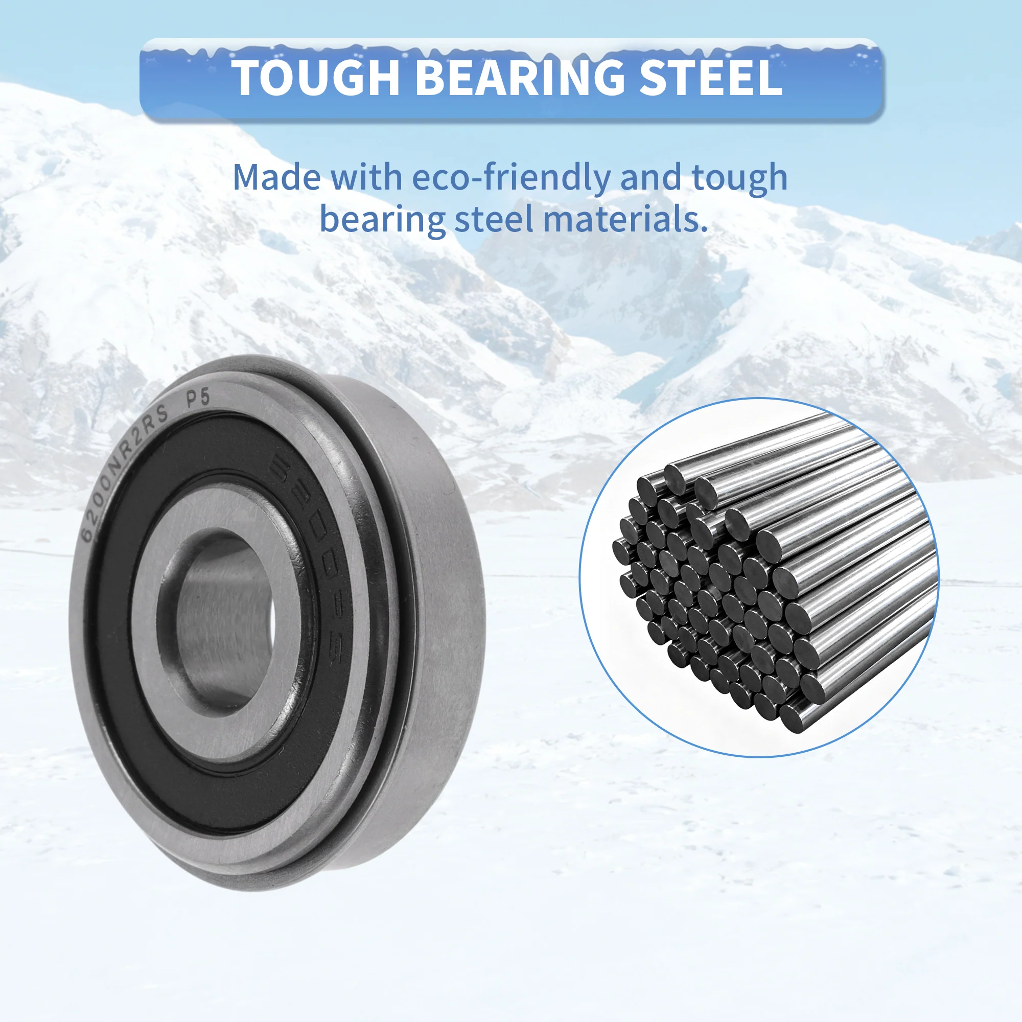 6200NR2RS Deep Groove Ball Bearings 10x30x9mm 1Pc Scooter Skateboard Wheel - Image 6
