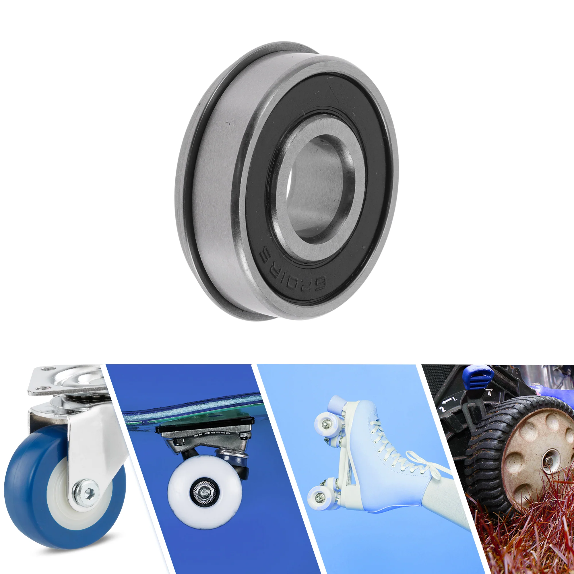 6201NR2RS Deep Groove Ball Bearings 12x32x10mm 1Pc Scooter Skateboard Wheel - Image 2