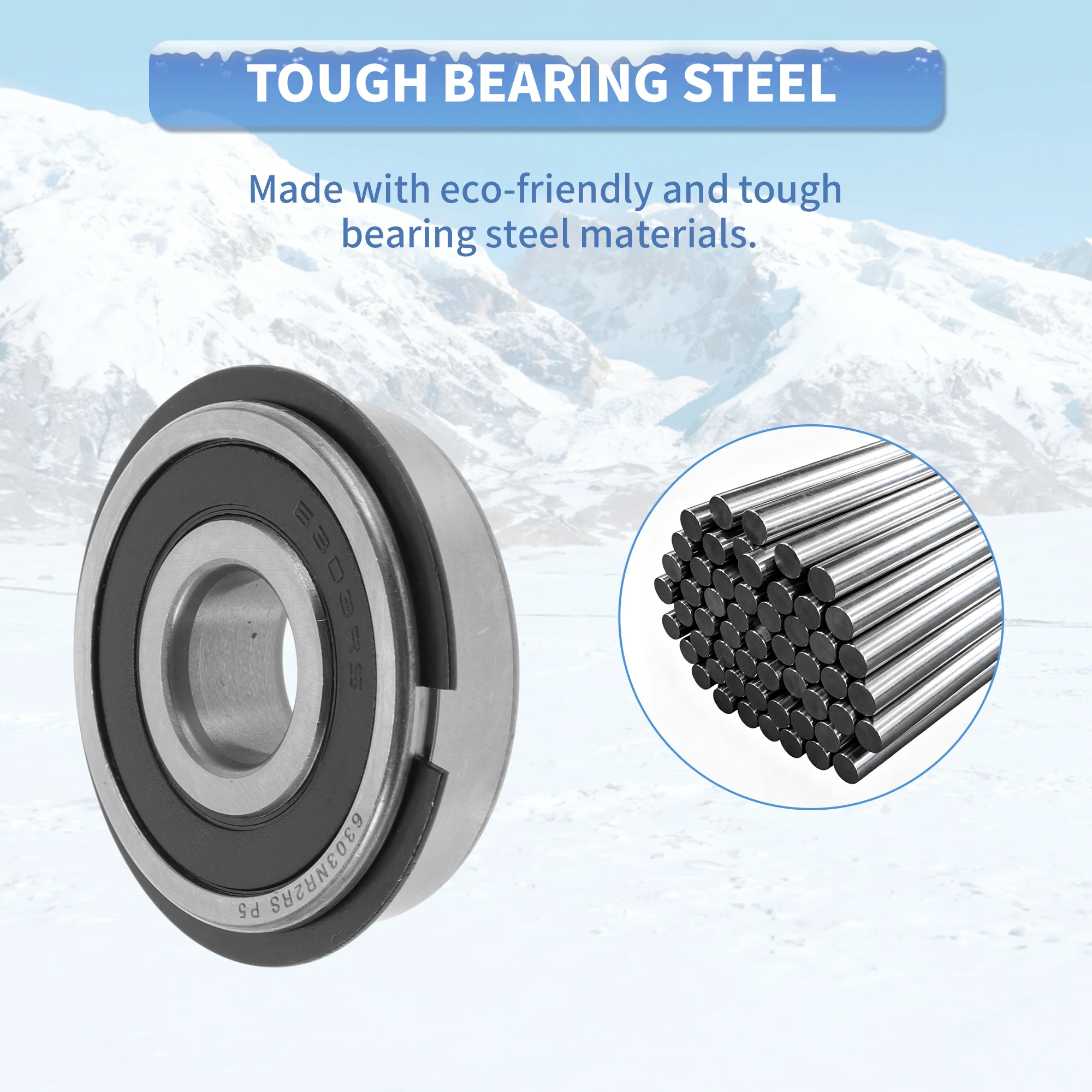 6303NR2RS Deep Groove Ball Bearings 17x47x14mm 1Pc Scooter Skateboard Wheel - Image 6