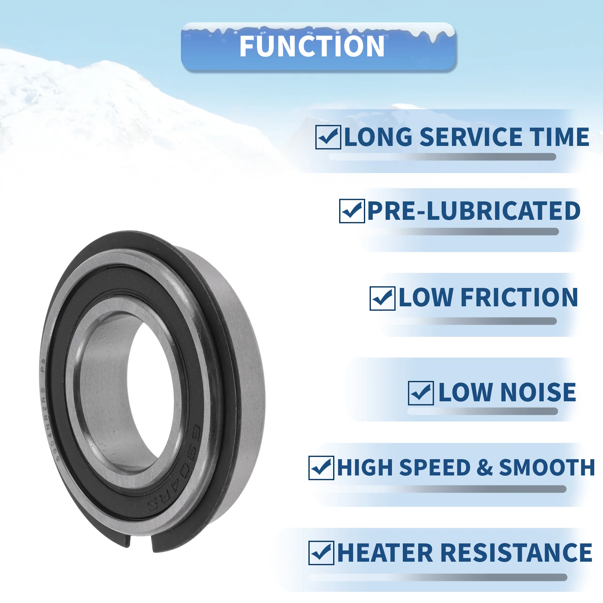6904NR2RS Deep Groove Ball Bearings 20x37x9mm 1 Pc Scooter Skateboard Wheel - Image 5