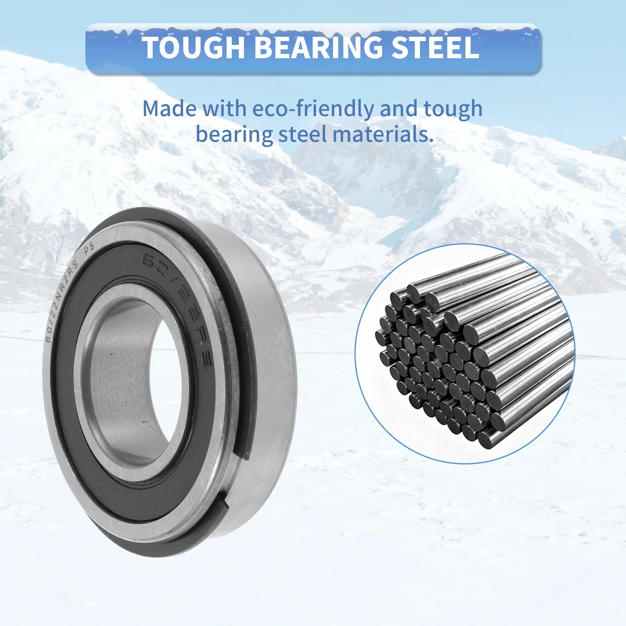 60/22NR2RS Deep Groove Ball Bearings 22x44x12mm 1Pc Scooter Skateboard Wheel - Image 6