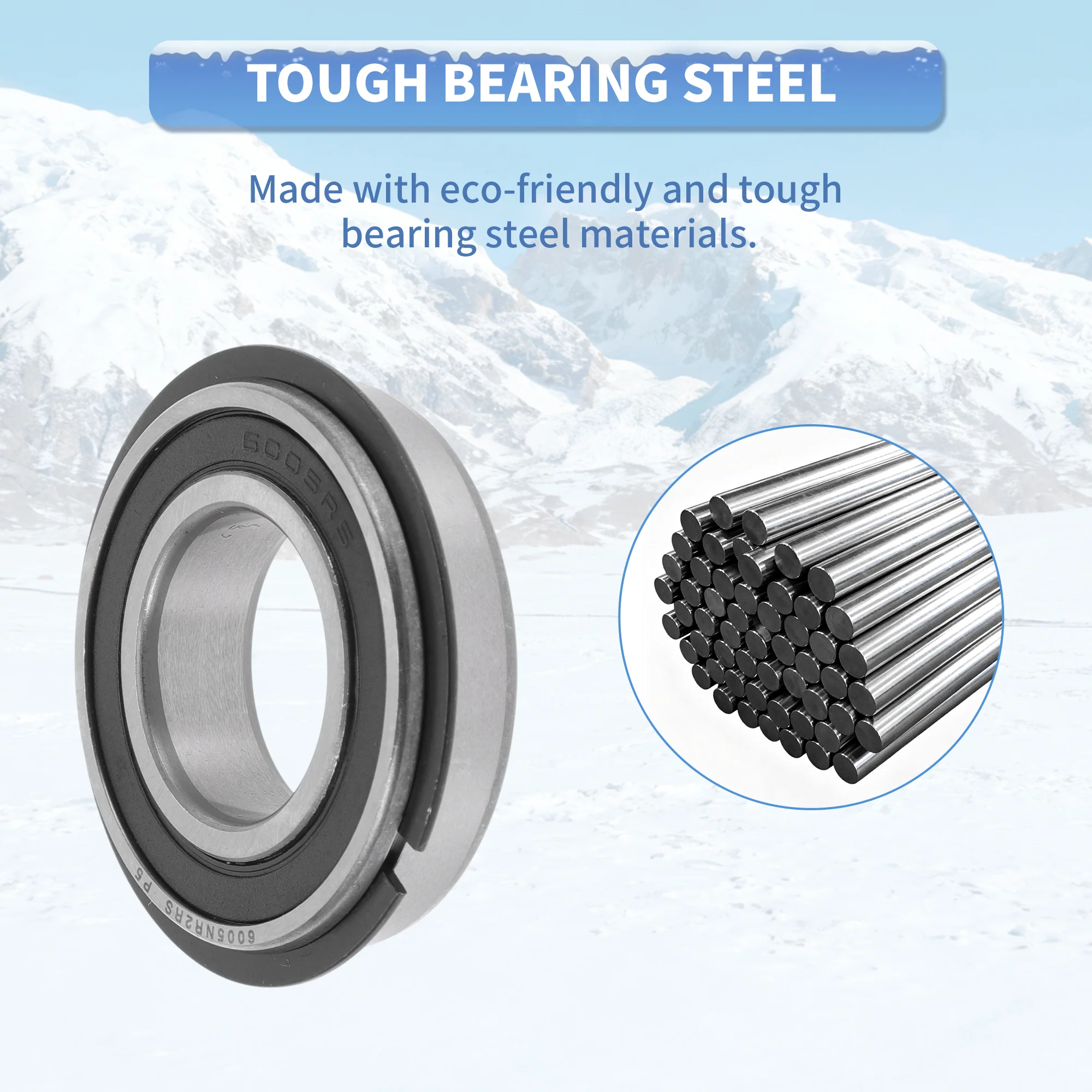 6005NR2RS Deep Groove Ball Bearings 25x47x12mm 1Pc Scooter Skateboard Wheel - Image 6