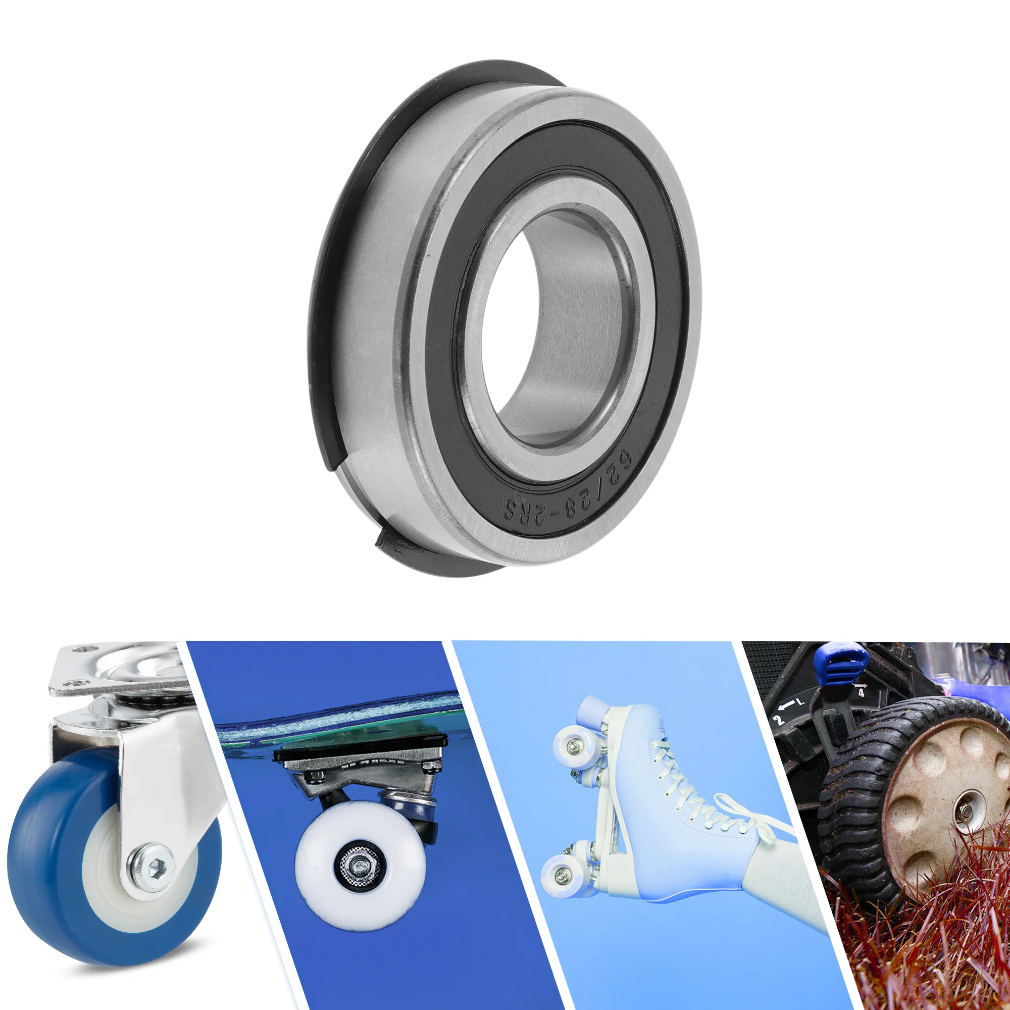 62/28NR2RS Deep Groove Ball Bearings 28x58x16mm 1Pc Scooter Skateboard Wheel - Image 2