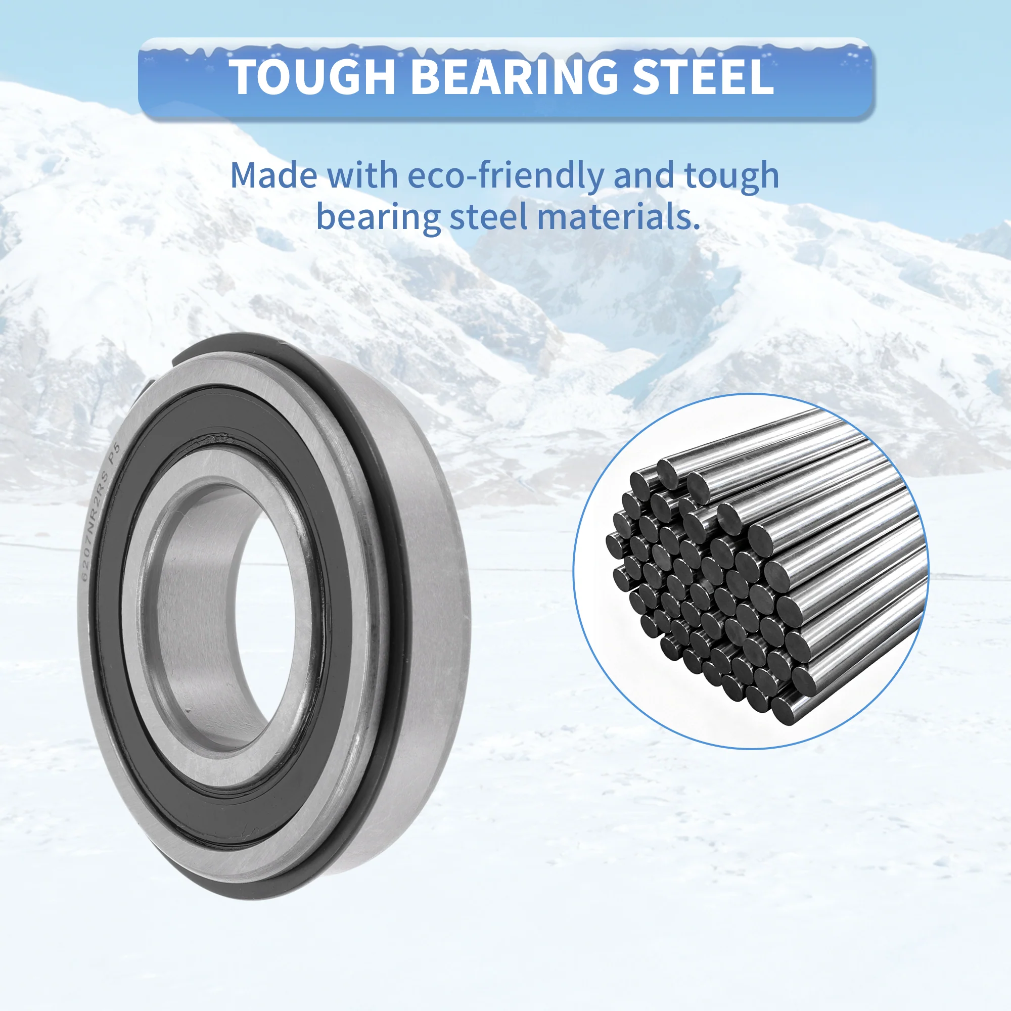 6207NR2RS Deep Groove Ball Bearings 35x72x17mm 1Pc Scooter Skateboard Wheel - Image 6