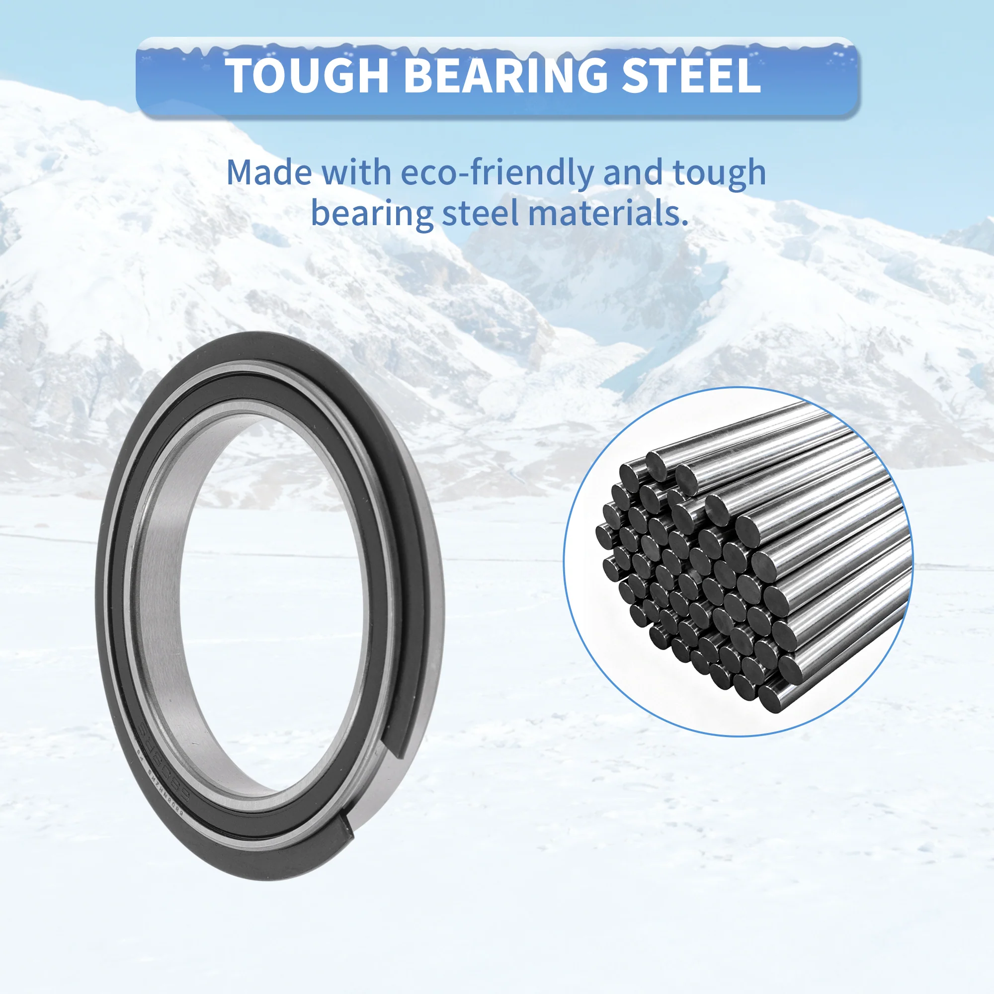 6808NR2RS Deep Groove Ball Bearings 40x52x7mm 1Pc Scooter Skateboard Wheel - Image 6
