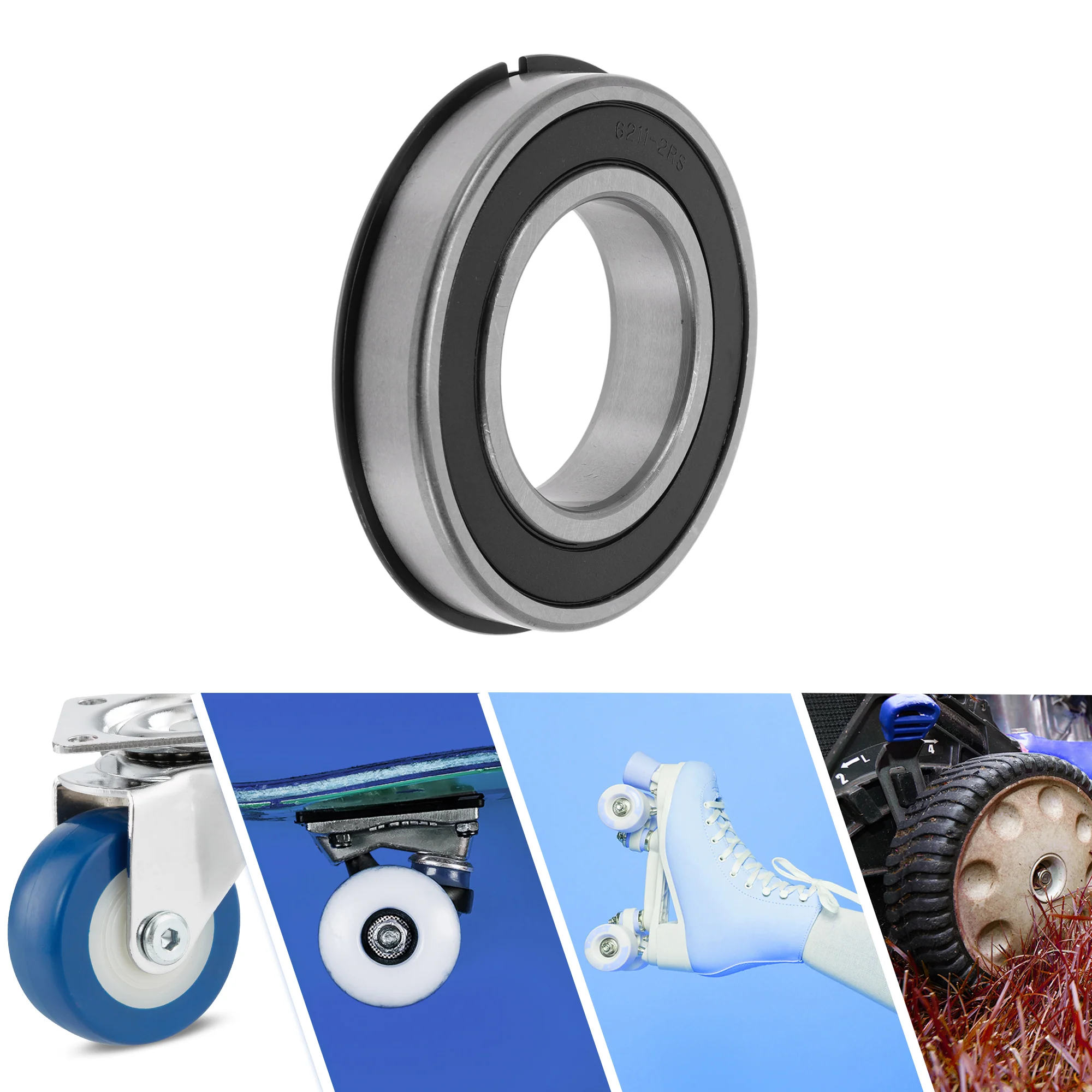 6211NR2RS Deep Groove Ball Bearings 55x100x21mm 1Pc Scooter Skateboard Wheel - Image 2