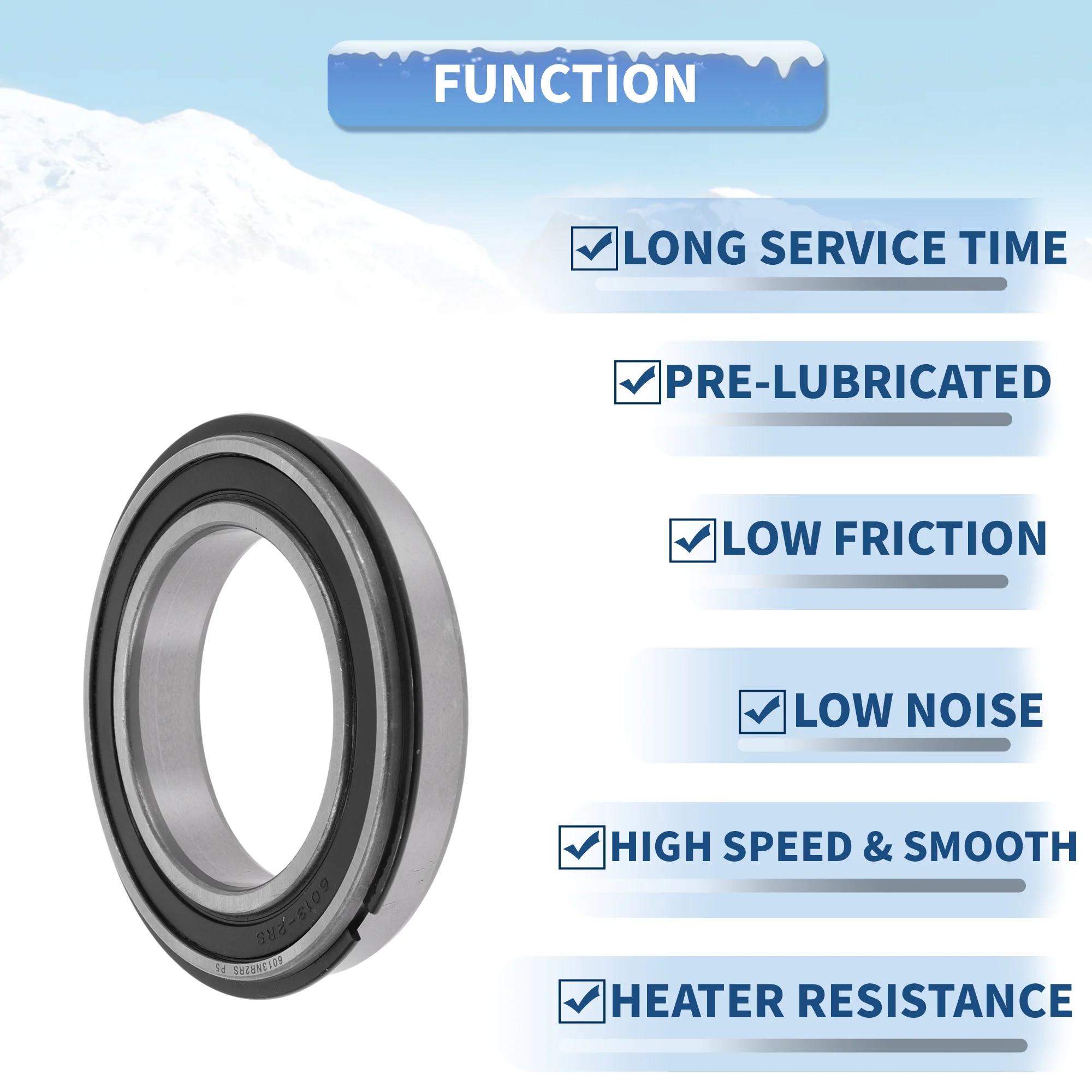 6013NR2RS Deep Groove Ball Bearings 65x100x18mm 1Pc Scooter Skateboard Wheel - Image 5