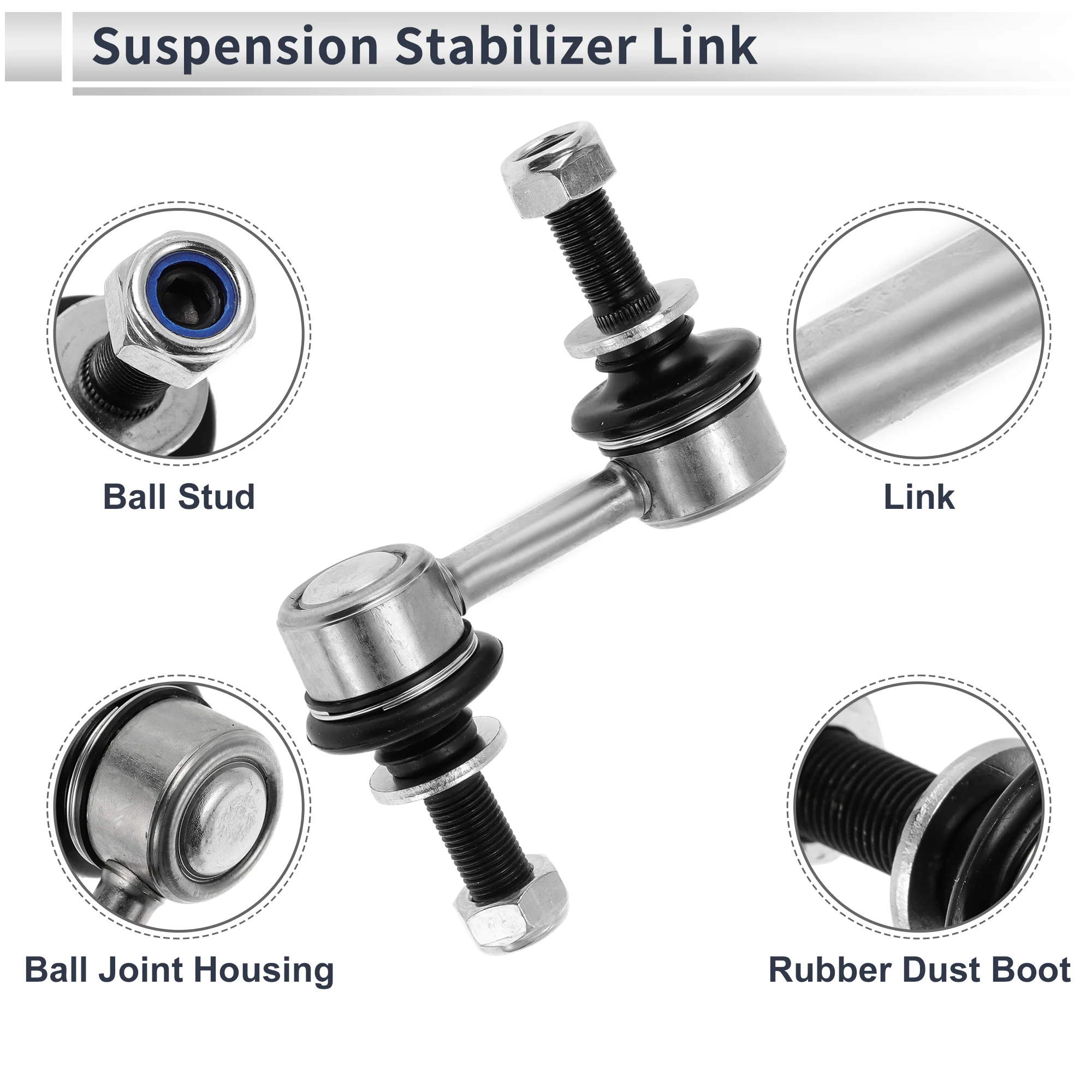 Front Stabilizer Bar Links No Bushing for Subaru B9 Tribeca 2006-2007 No.K750084 - Image 5