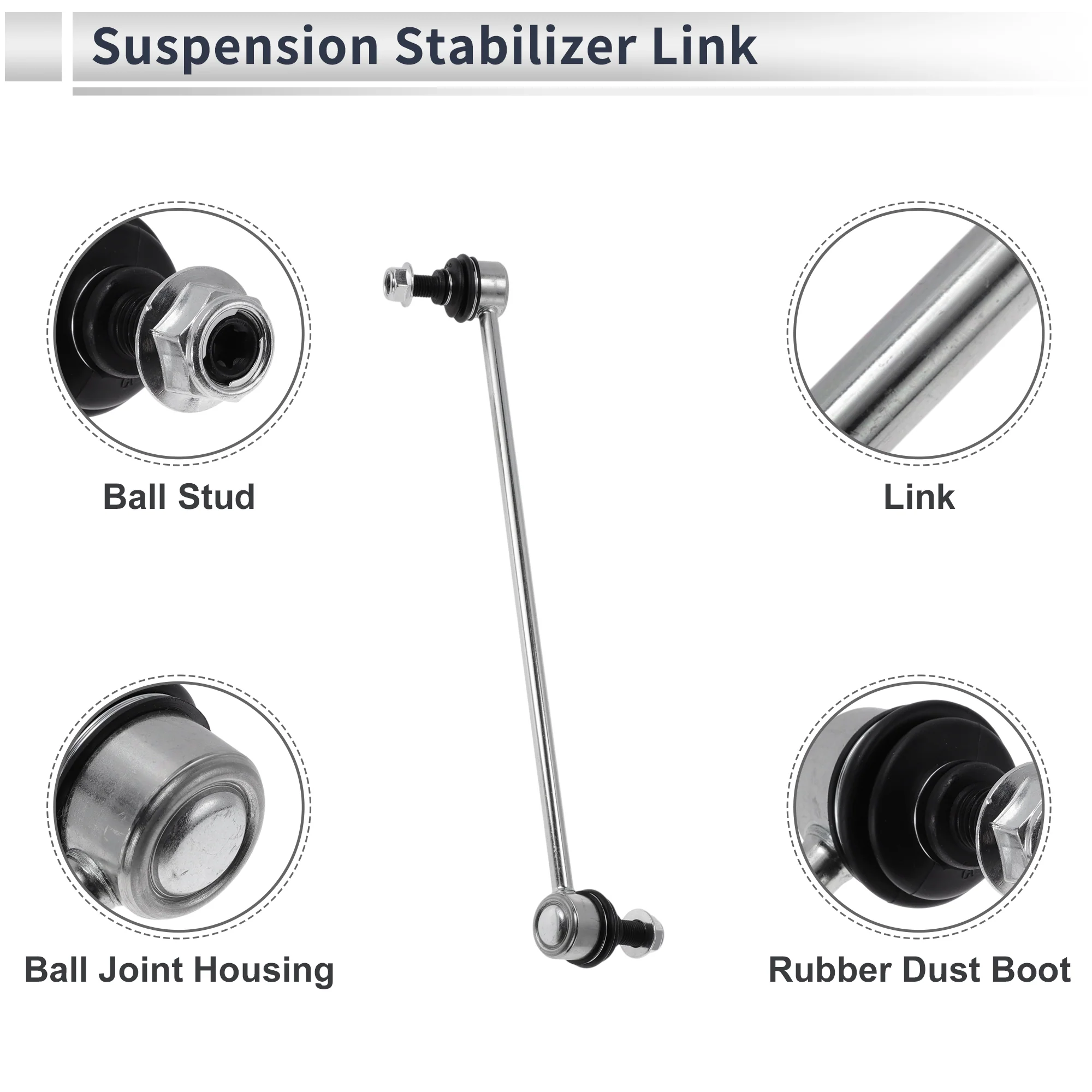 Front Stabilizer Bar Links No Bushing for ACURA MDX 2014-2020 No.K750678/K750679 - Image 5