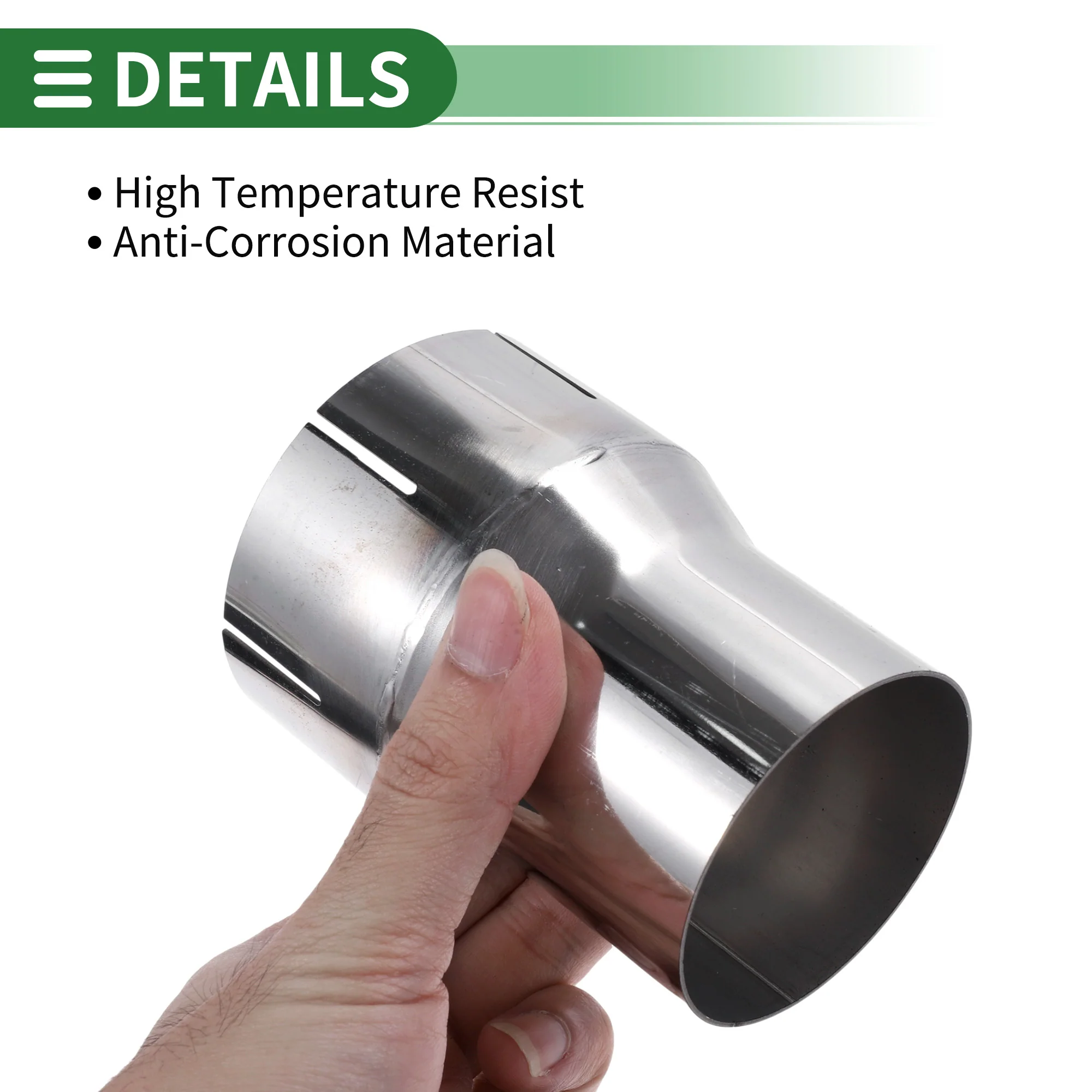 2.5 to 3 inch OD Mandrel Exhaust Bend Elbow Concentric Reducer - Image 5