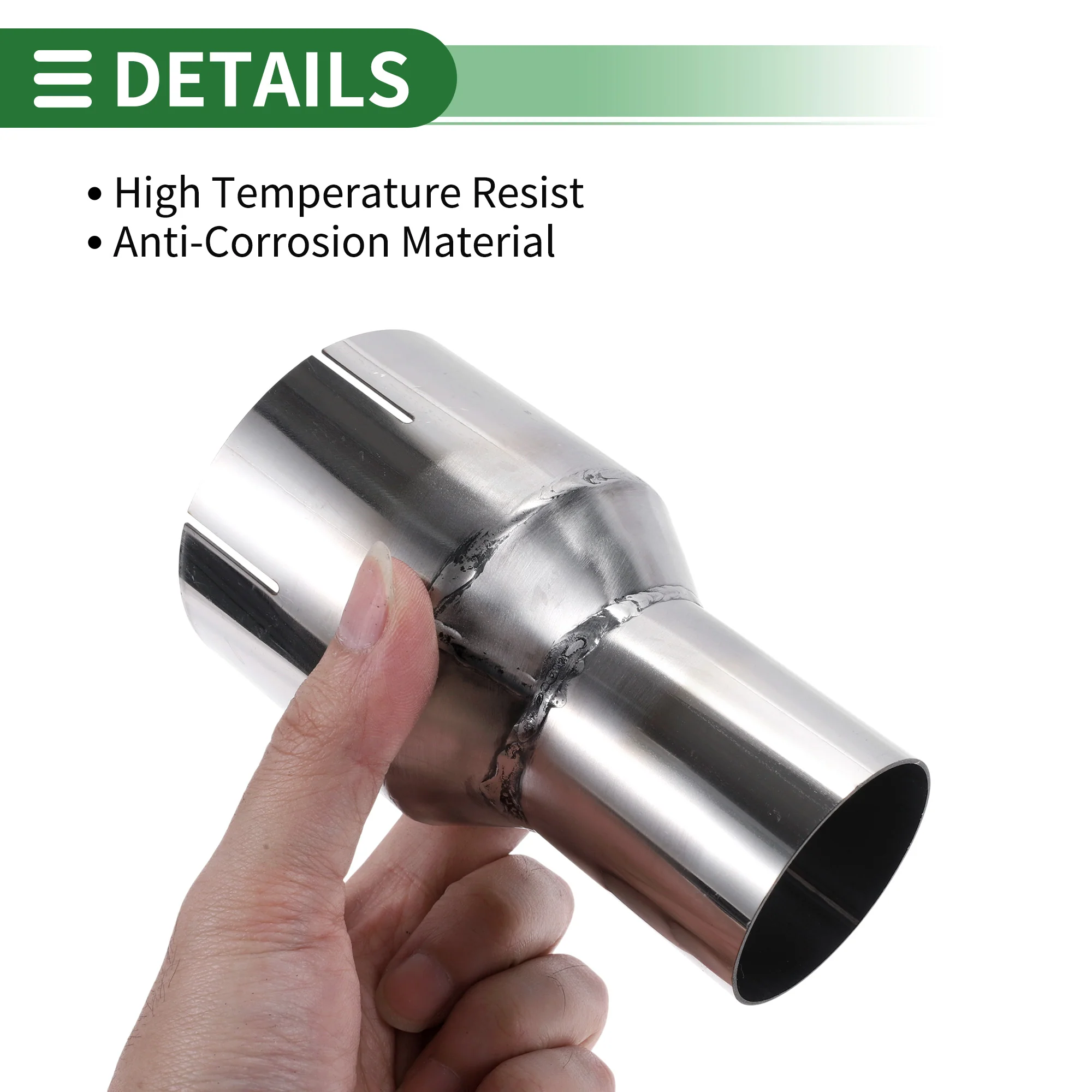 2" OD to 3" OD Mandrel Exhaust Bend Elbow Concentric Reducer - Image 5