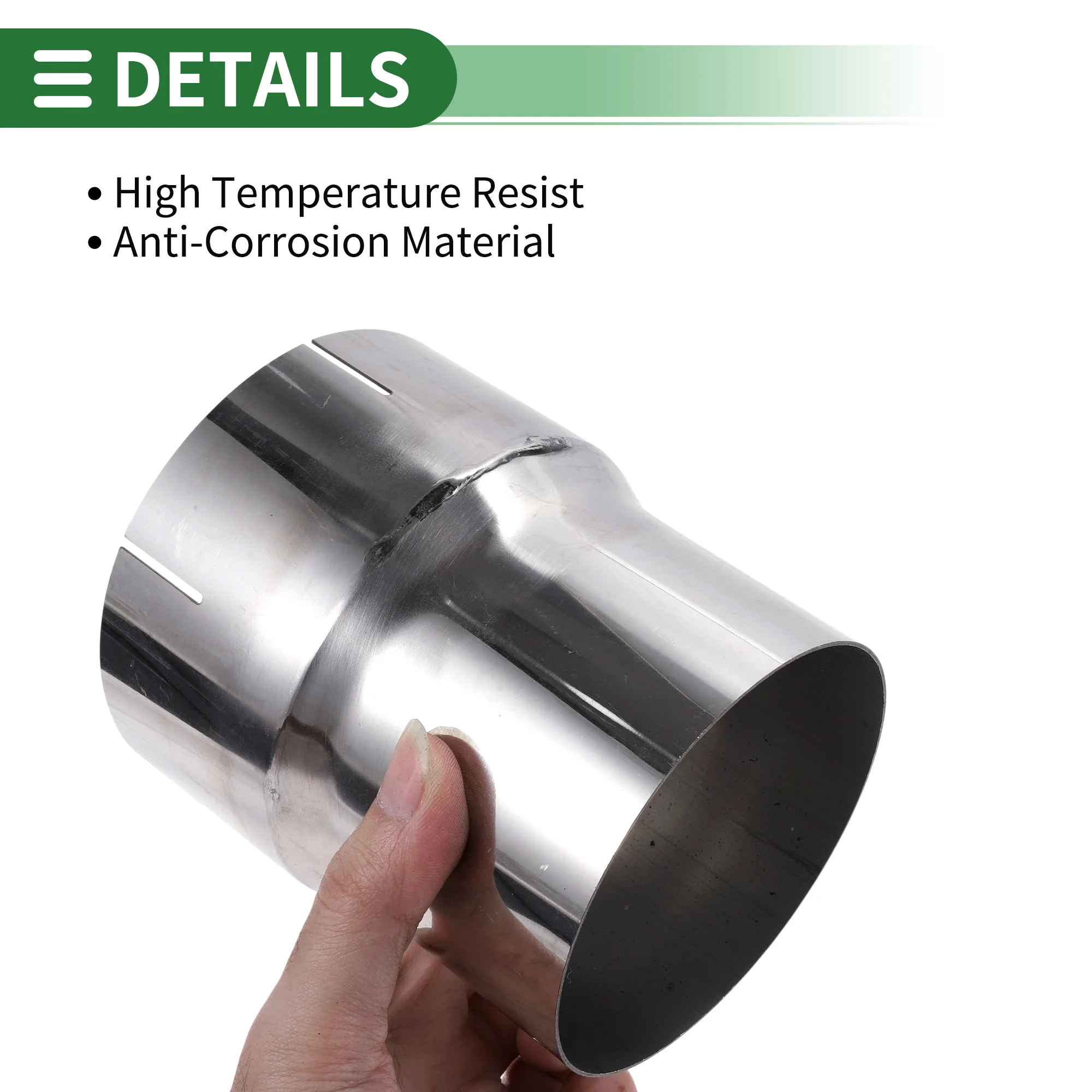 4 to 4.5inch OD Mandrel Exhaust Bend Elbow Concentric Reducer - Image 5