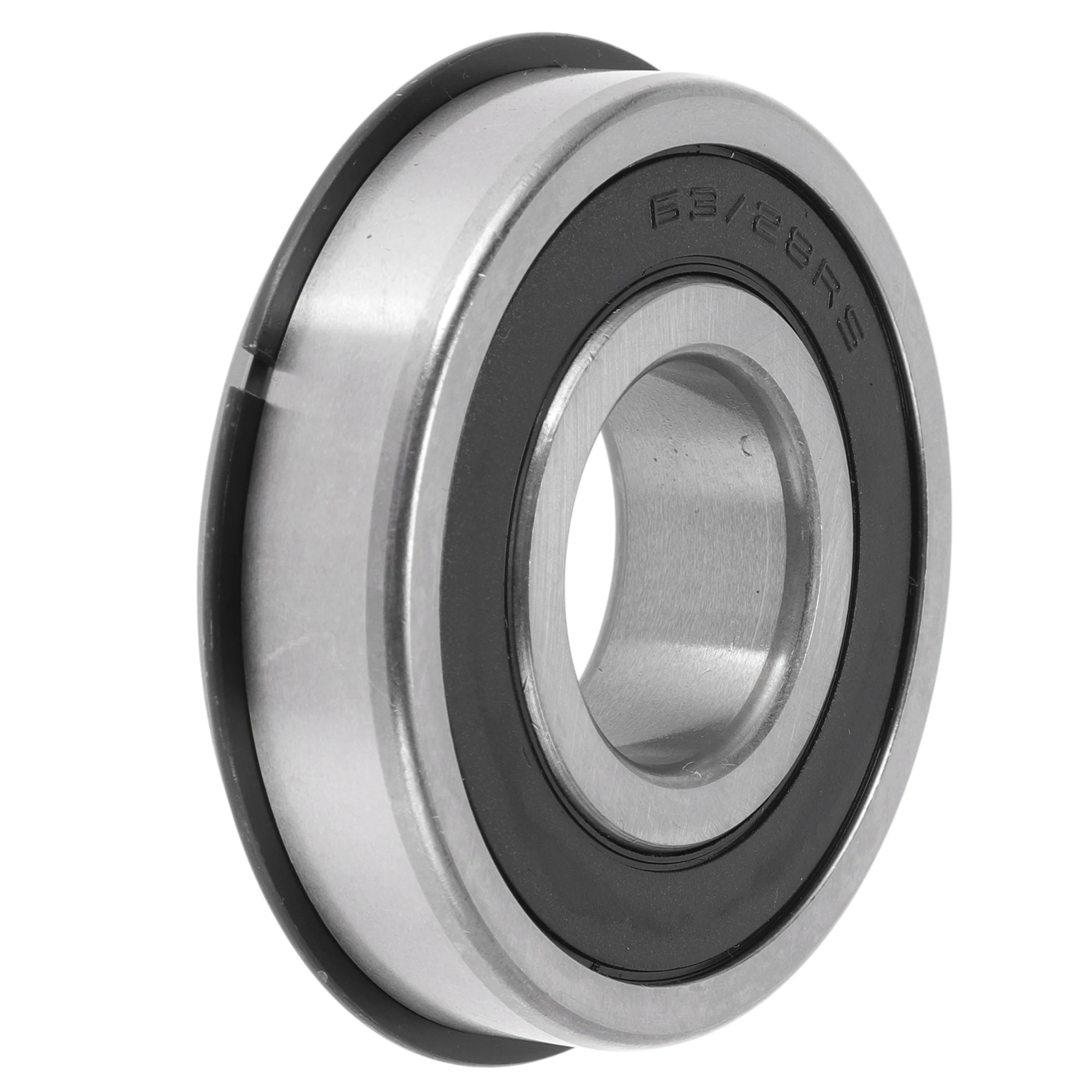 63/28NR2RS Deep Groove Ball Bearings 28x68x18mm Silver Tone Black