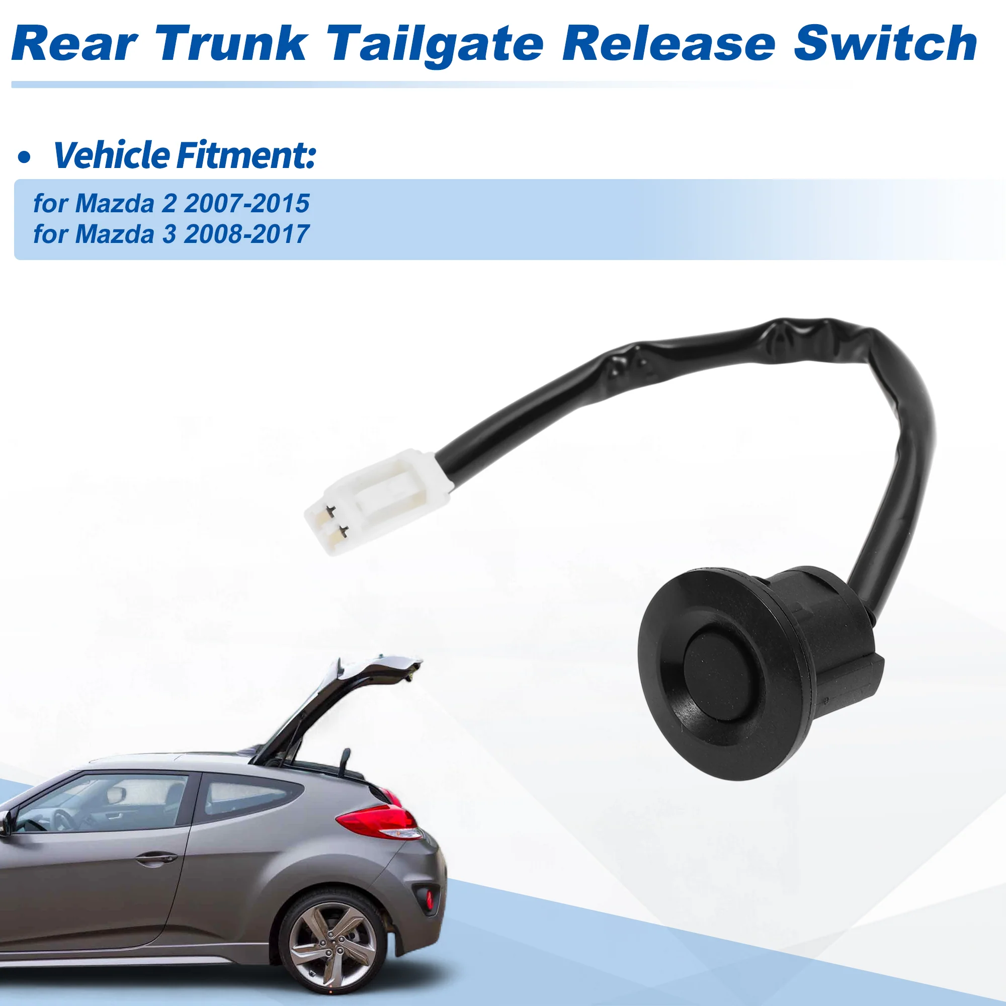 Tailgate Trunk Release Switch for Mazda 2 2007-2015 No.D651-62-4B0B/D651624B0B - Image 2