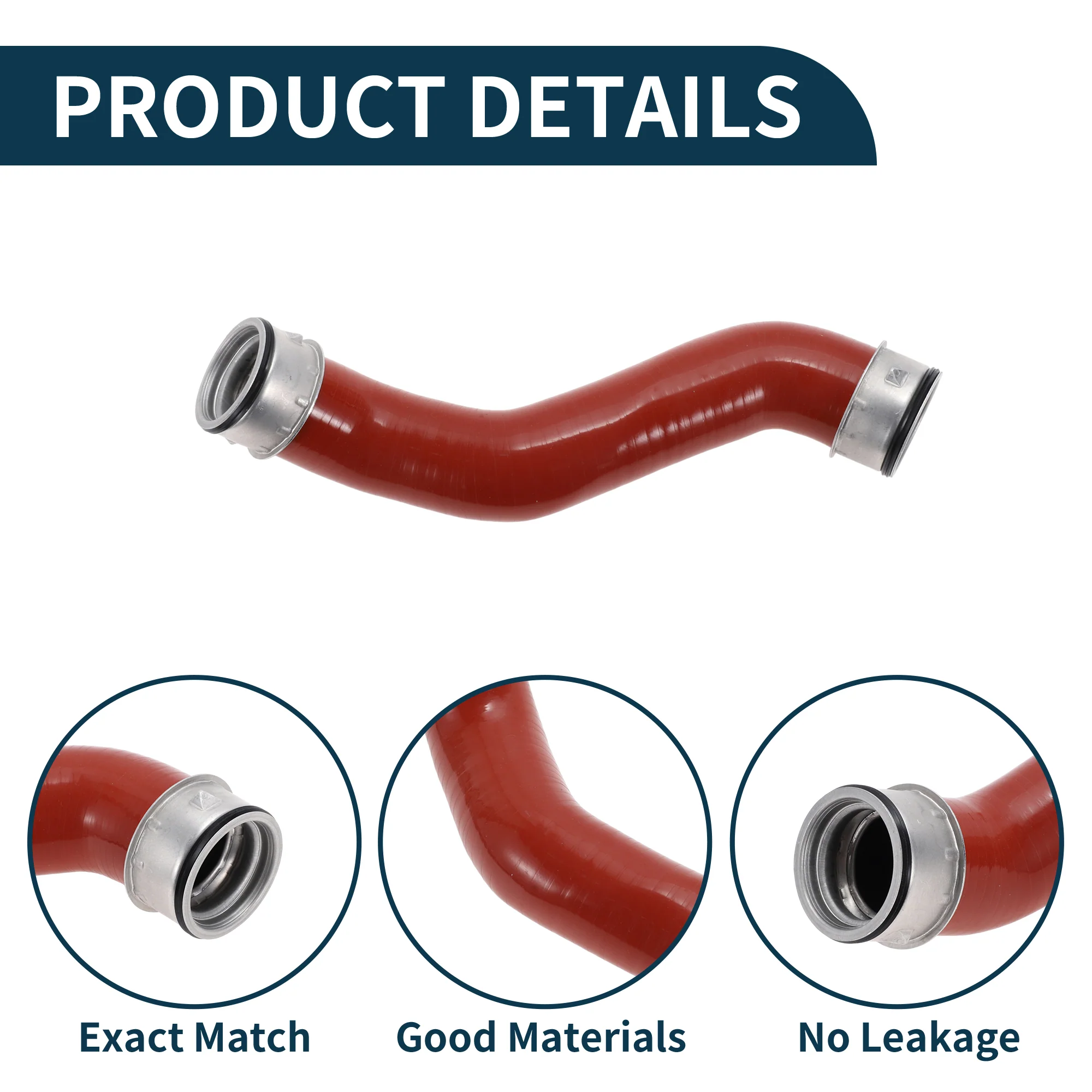 Radiator Hose for Seat Leon i 1.9 TDI 2000-2006 No.1J0145828R Boost Hose Red - Image 4