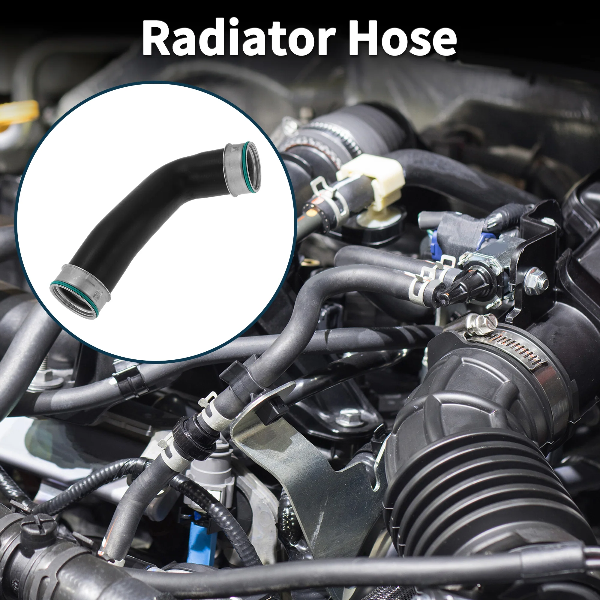 Radiator Hose for Audi A3 1.9 TDI 2.0 TDI 03-13 No.1K0145834L Boost Hose Black - Image 2