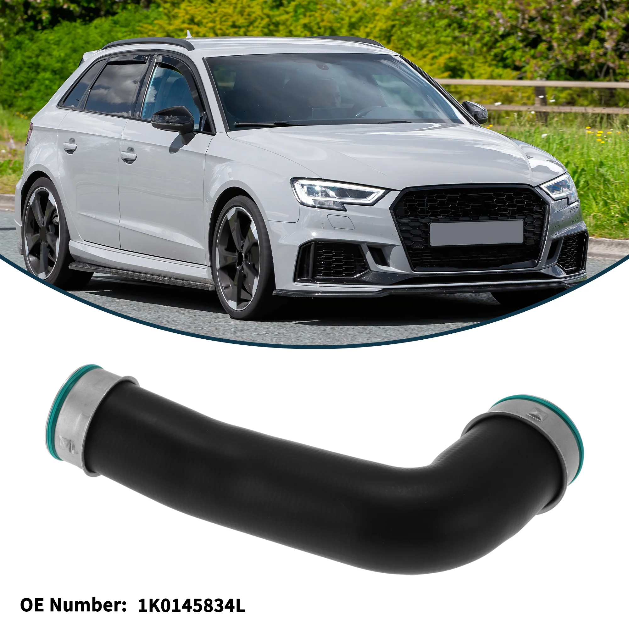 Radiator Hose for Audi A3 1.9 TDI 2.0 TDI 03-13 No.1K0145834L Boost Hose Black - Image 3