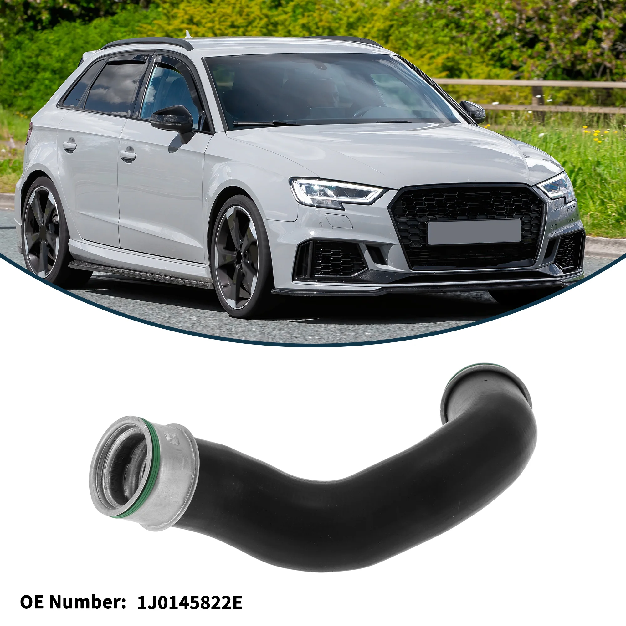 Radiator Hose for Audi A3 1.9 TDI 2000-2003 No.1J0145822E Boost Hose Black - Image 3
