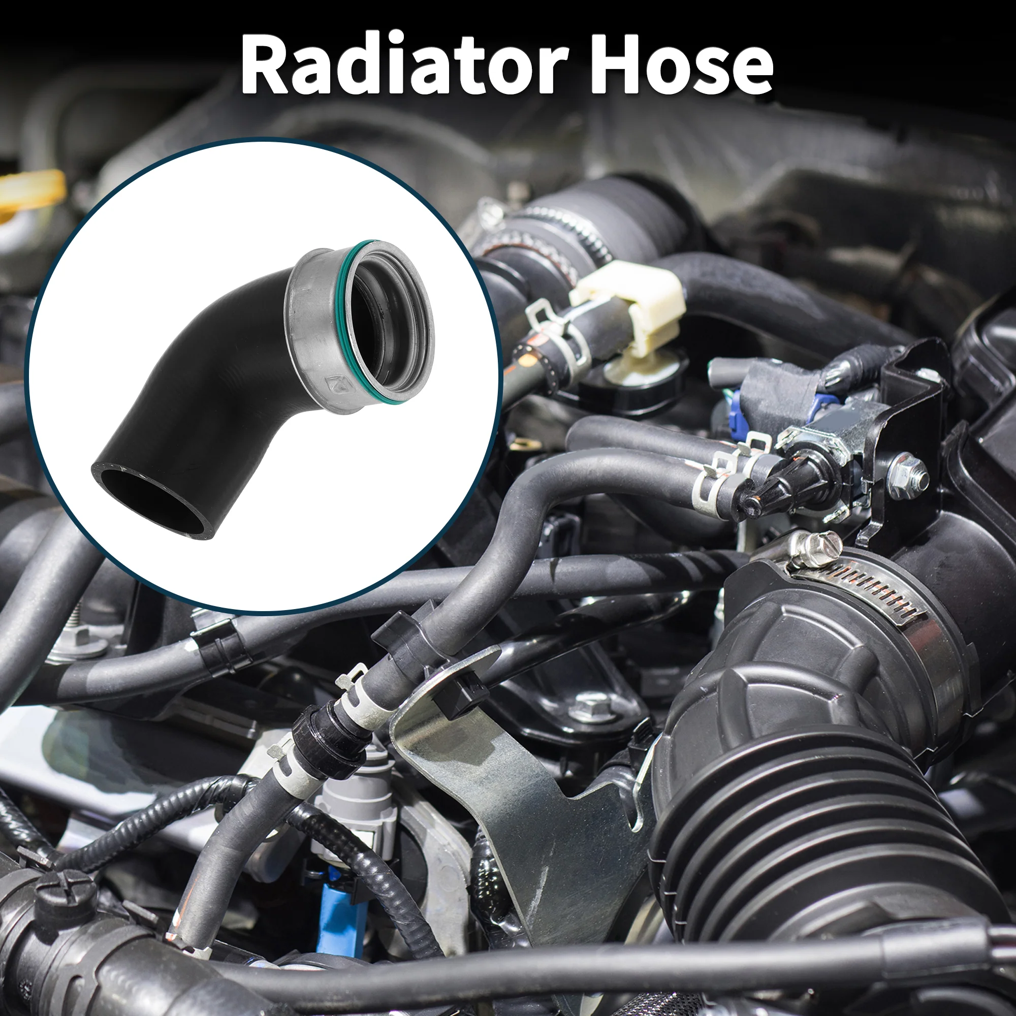 Radiator Hose for Audi A4 1.9 TDI 2.0 TDI 04-09 No.3B0145838A Boost Hose Black - Image 2