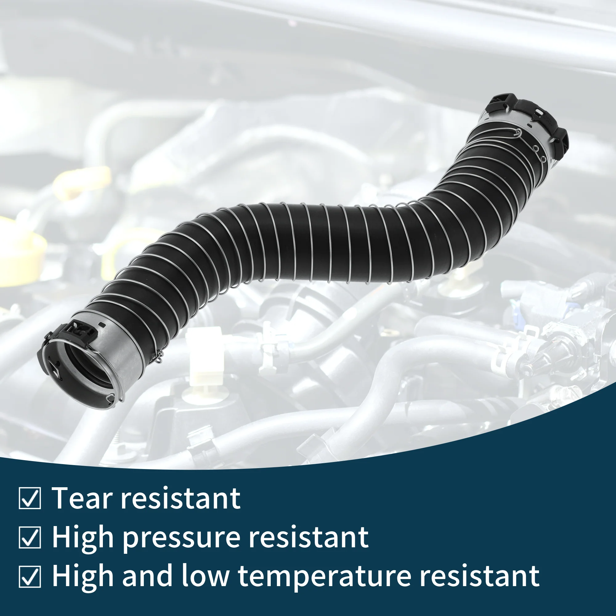 Radiator Hose for BMW 5 Series G30 2017-2020 No.11618572858 Intake Pipe Black - Image 5