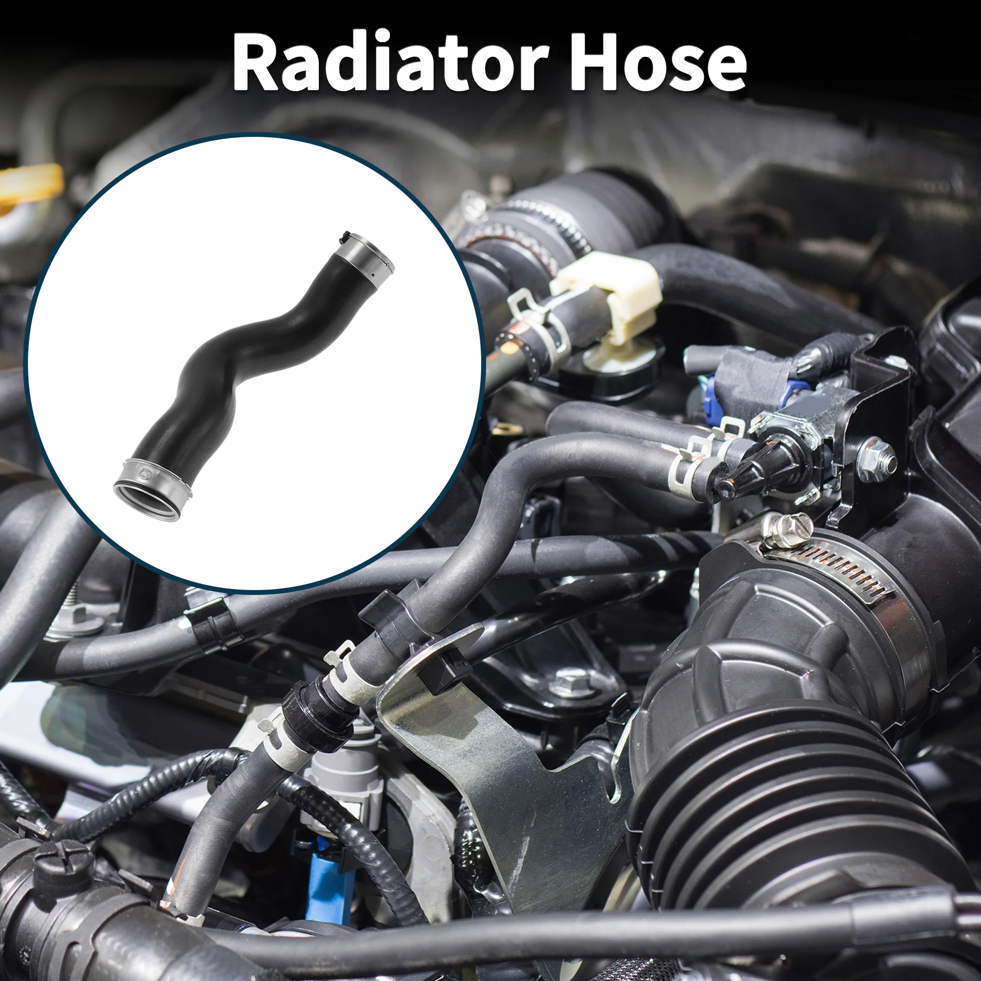 Radiator Hose for BMW X5 F15 F85 2015-2018 No.11618513853 Intake Pipe Black - Image 2