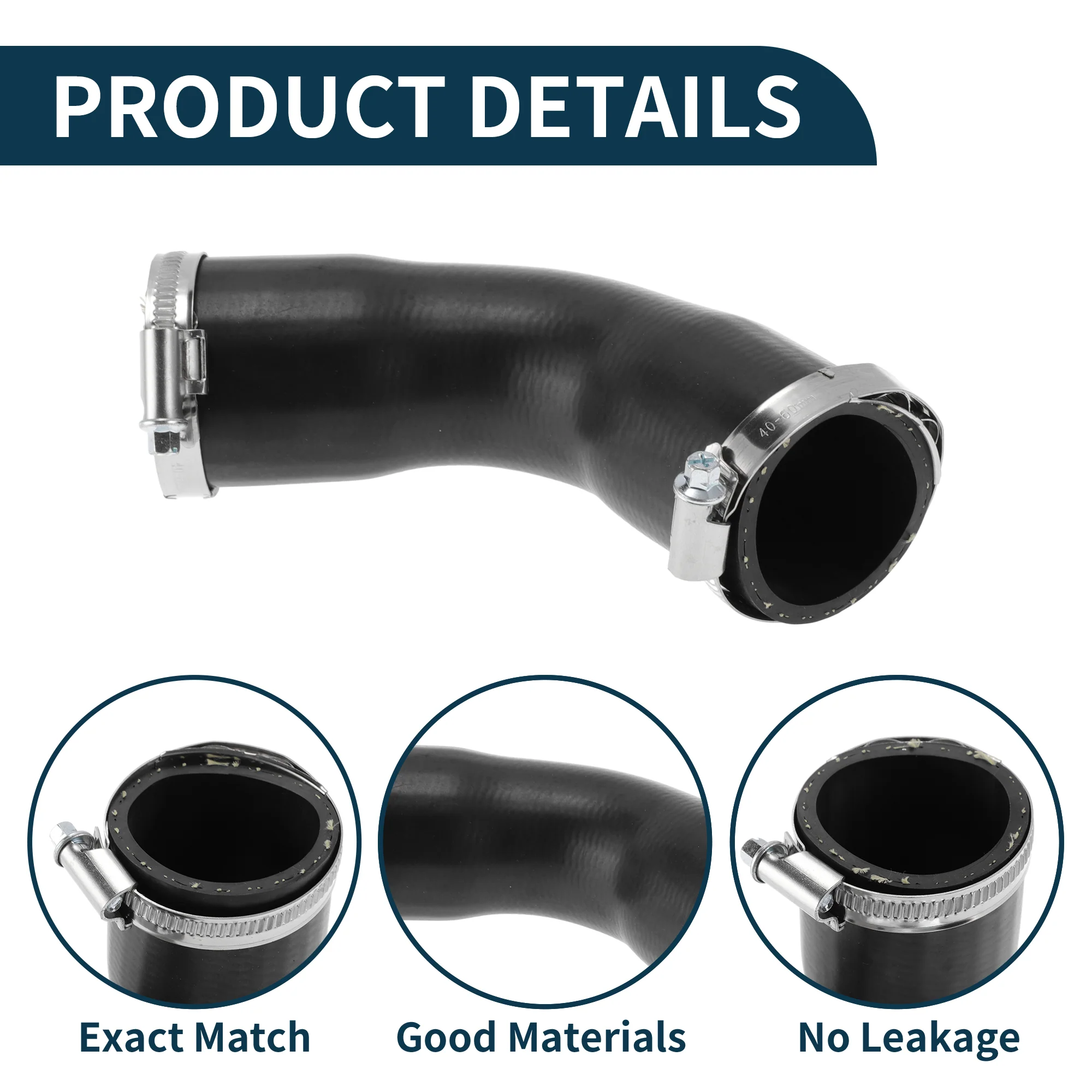 Radiator Hose for BMW 3 Series E46 1999-2005 No.11612247903 Boost Hose Black - Image 4