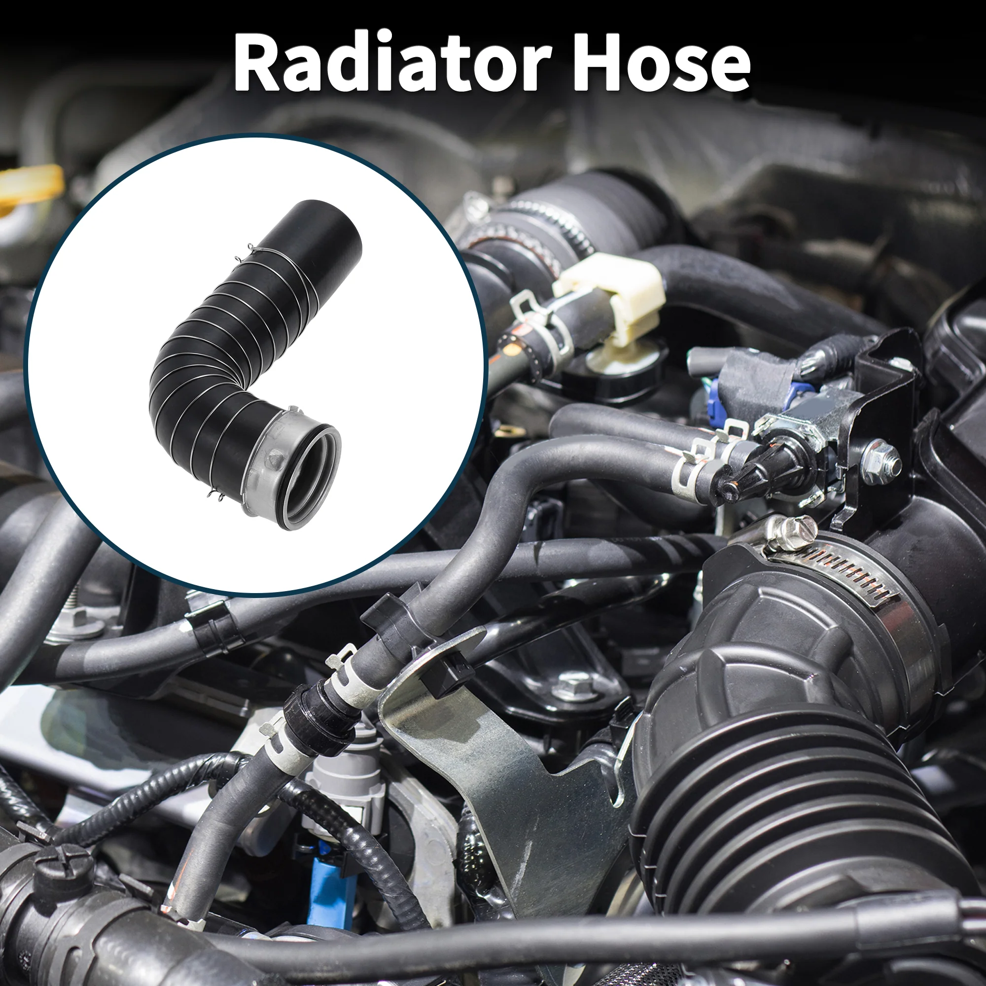 Radiator Hose for BMW X3 E83 2.0D 2003-2010 No.11613428426 Intake Pipe Black - Image 2