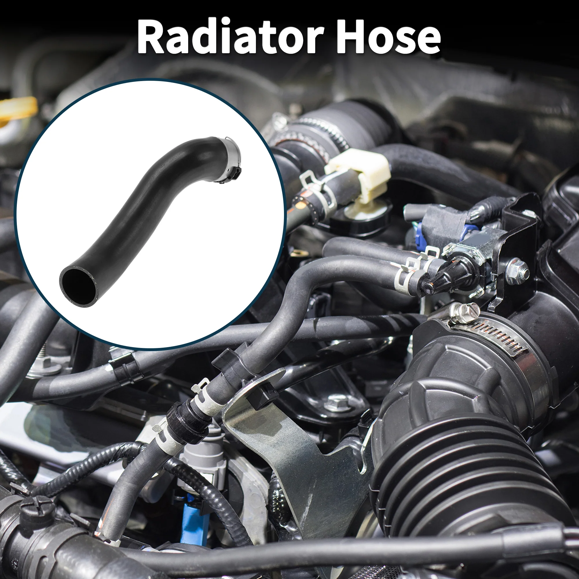 Radiator Hose for BMW 5 Series F07 2009-2017 No.11617800145 Intake Pipe Black - Image 2