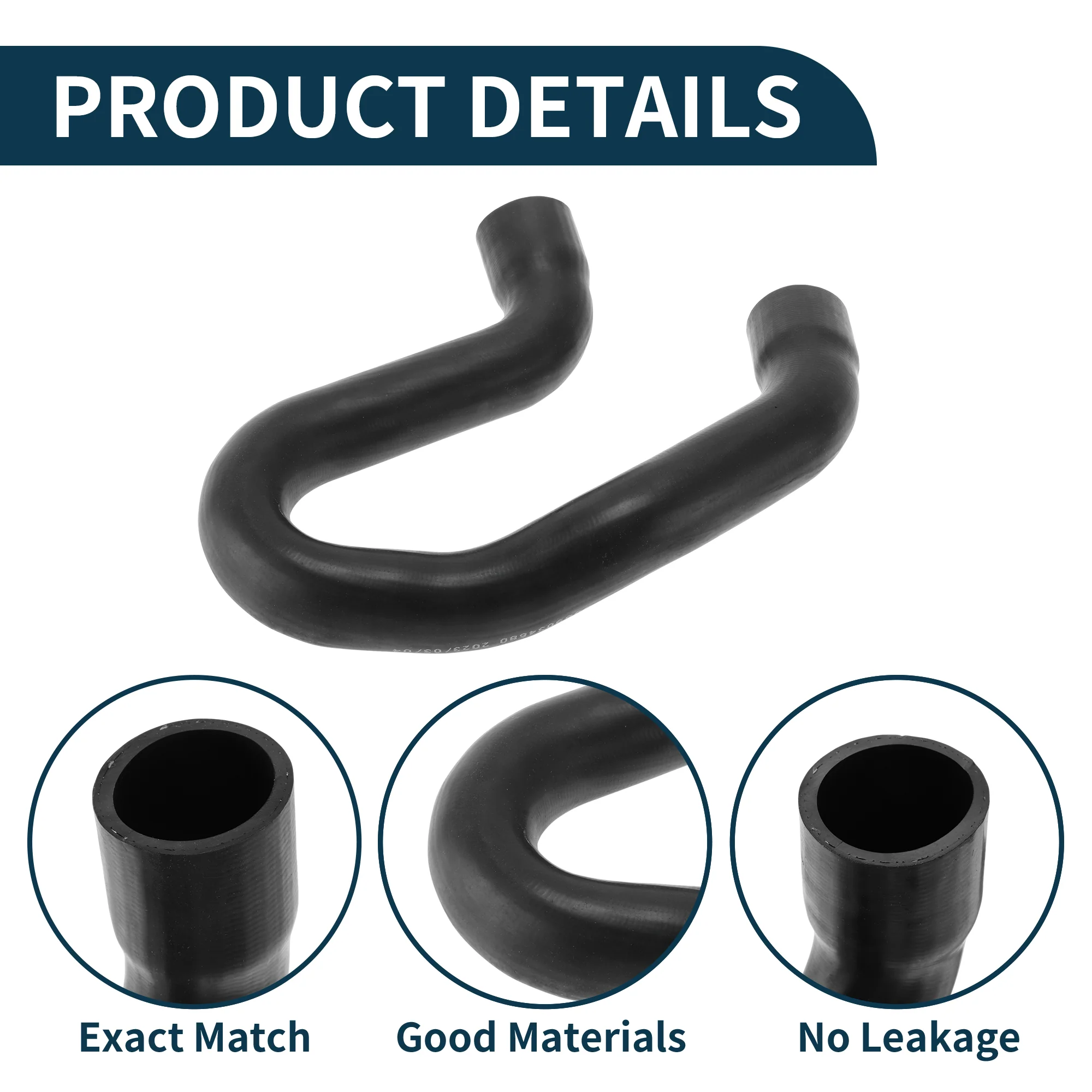 Radiator Hose for Citroen Berlingo 08-18 No.9820100780 Exchanger air pipe Black - Image 4