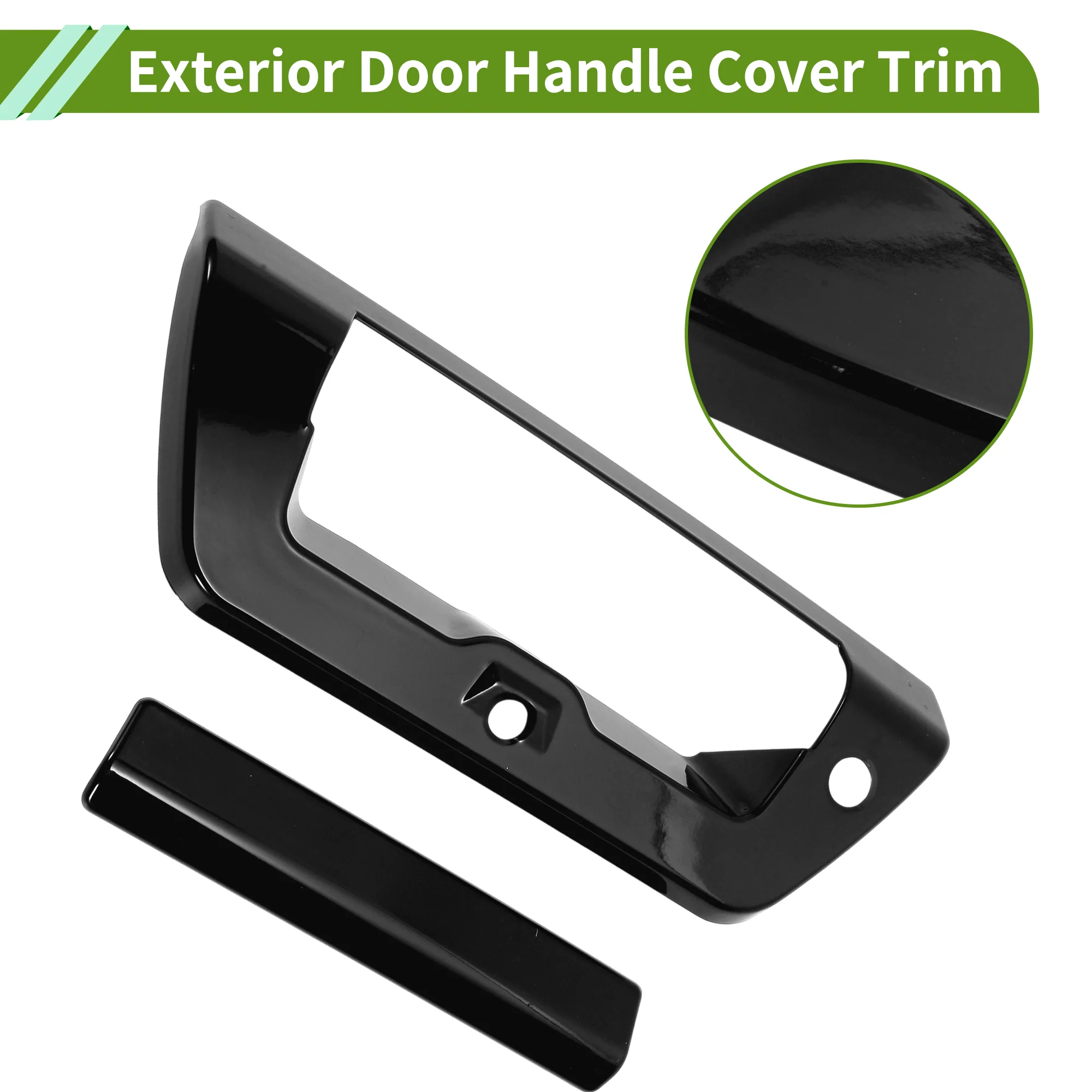 Exterior Trim Tailgate for Ford F150 2015-2020 Gloss Black 1 Set - Image 4