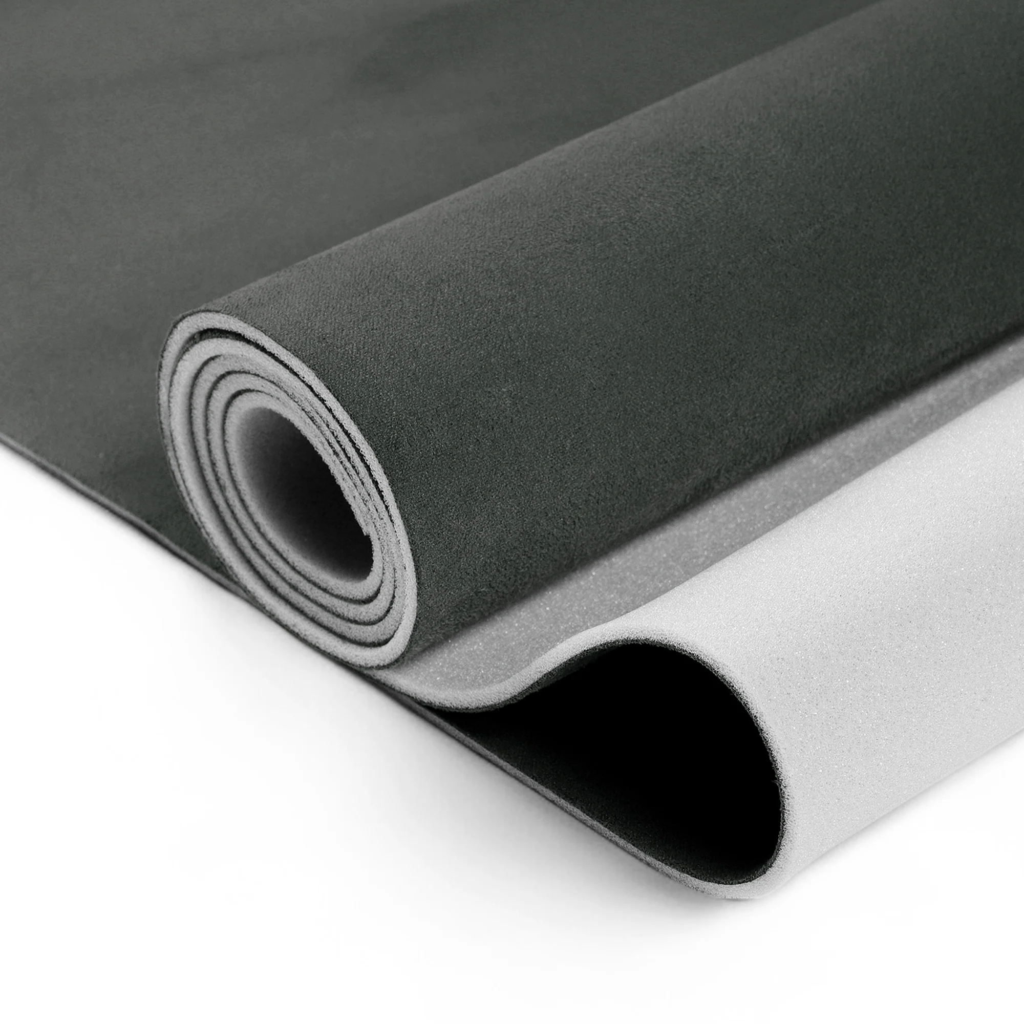 160g Suede Fabric Headliner Fabric 60" L x 38" W Foam Backing Dark Gray