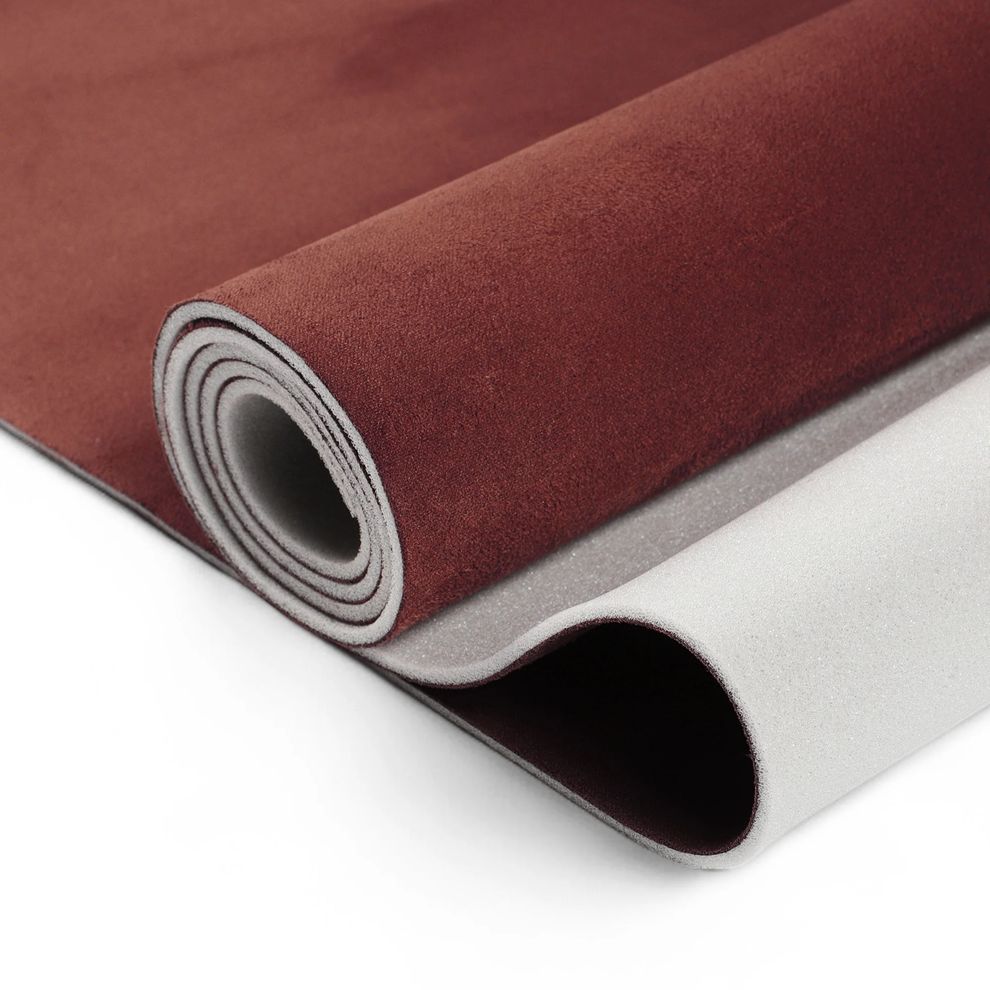 160g Suede Fabric Headliner Fabric 74" L x 60" W Foam Backing Claret
