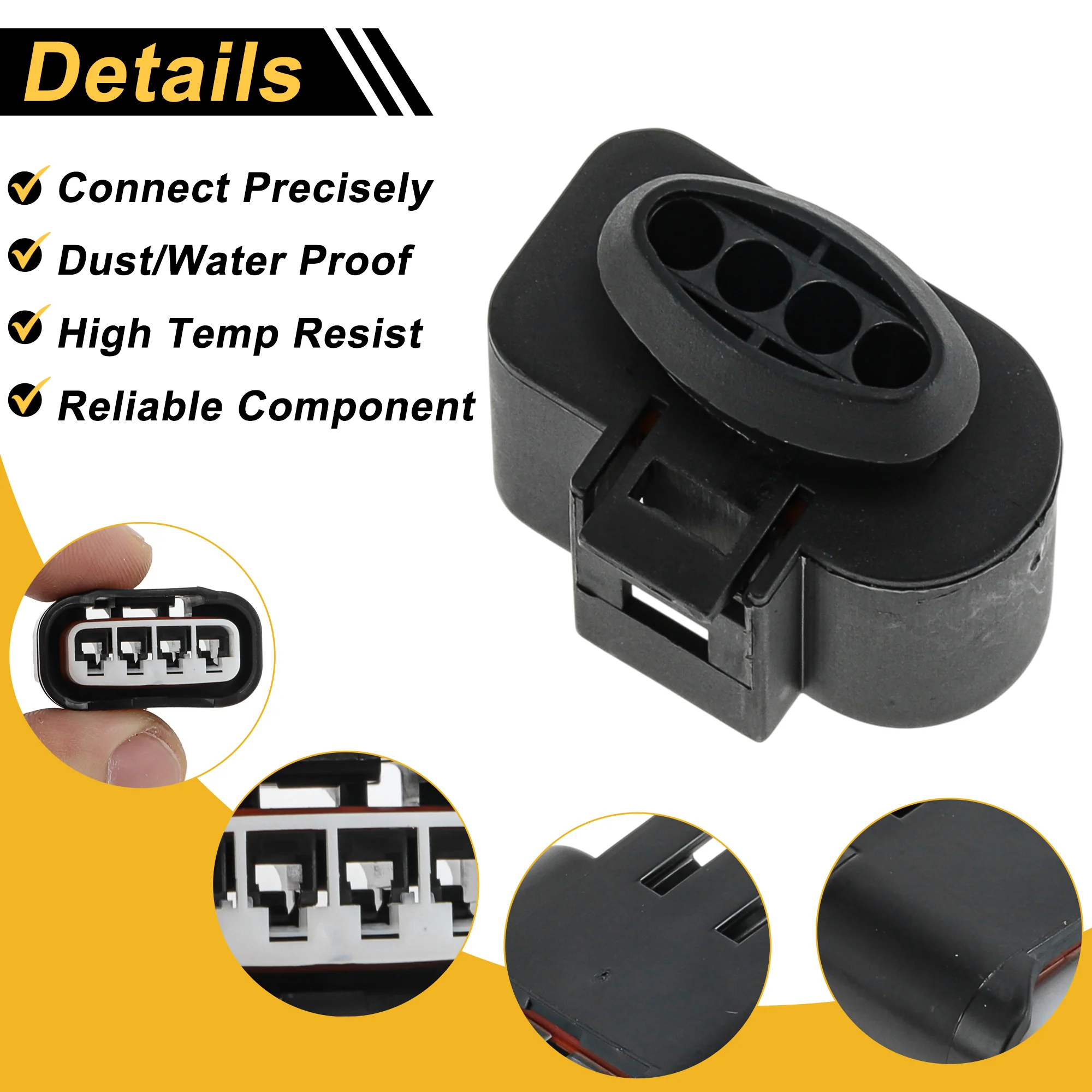 4 Pin Ignition Coil Connector Plug for Chevrolet Prizm 1999-2002 Female Adapter - Image 4