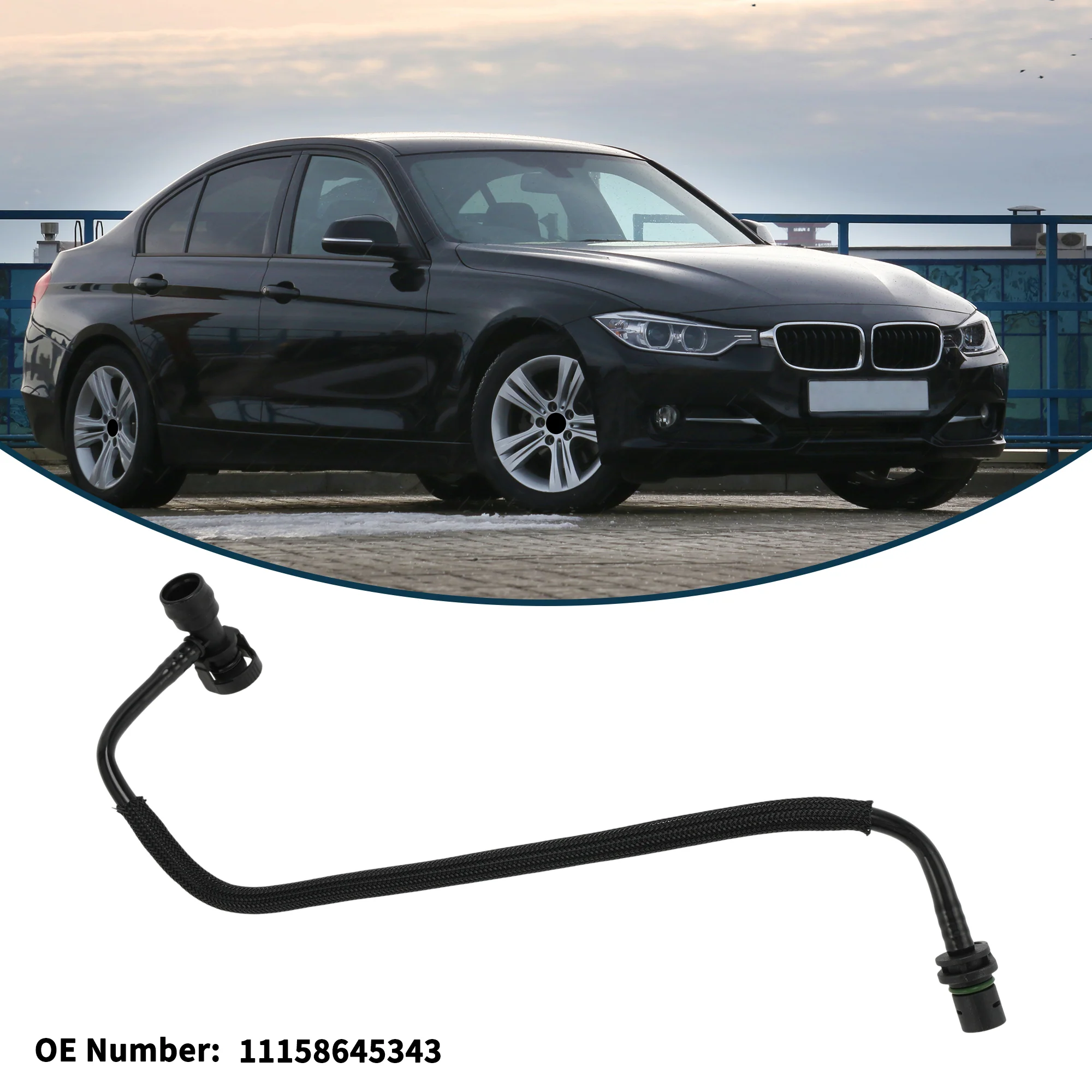 Radiator Hose Heater Hose for BMW 2015-2019 3 series No.11158645343 Coolant Hose - Image 3