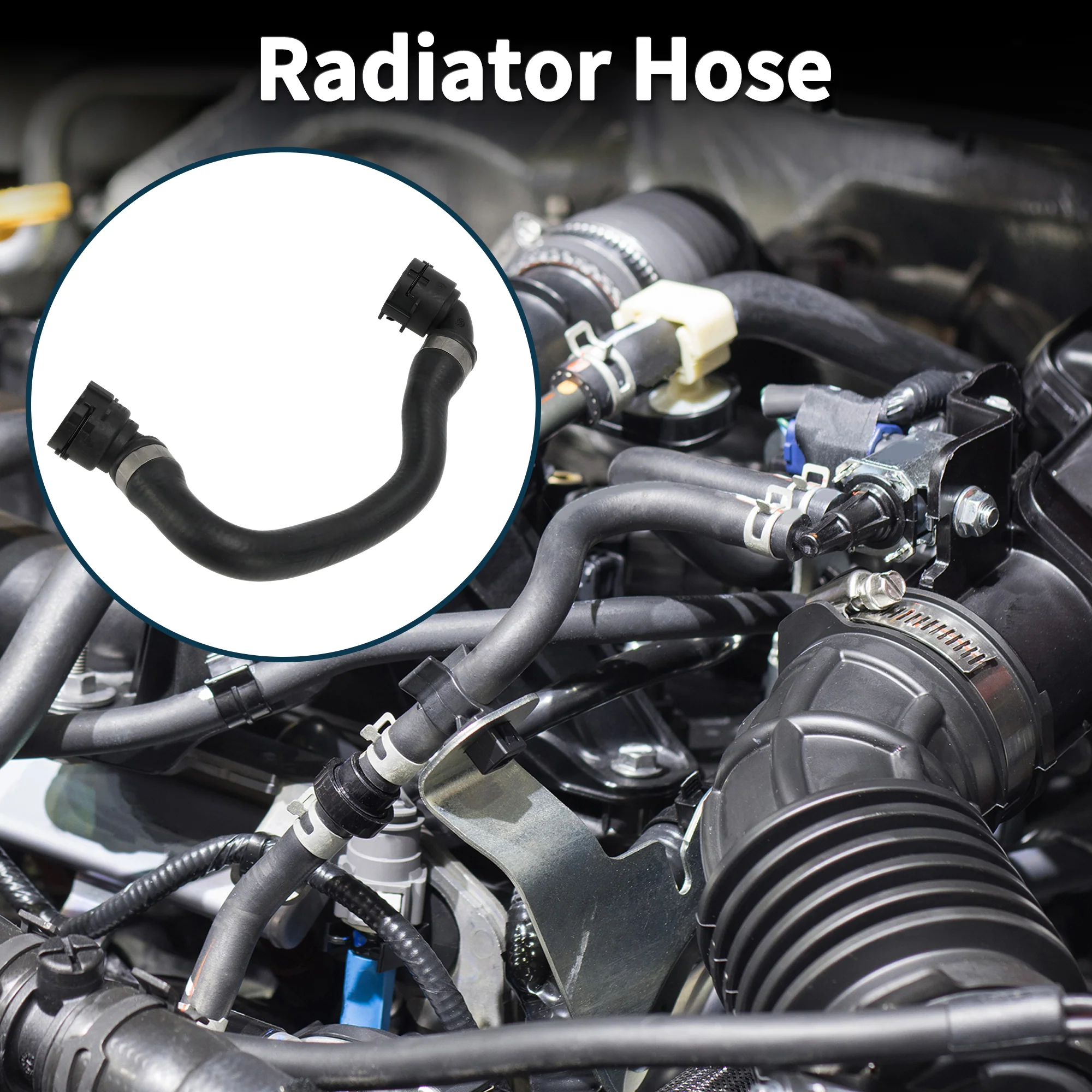 Radiator Hose Heater Hose for BMW X3 2018 No.17127535570 Coolant Hose Black - Image 2
