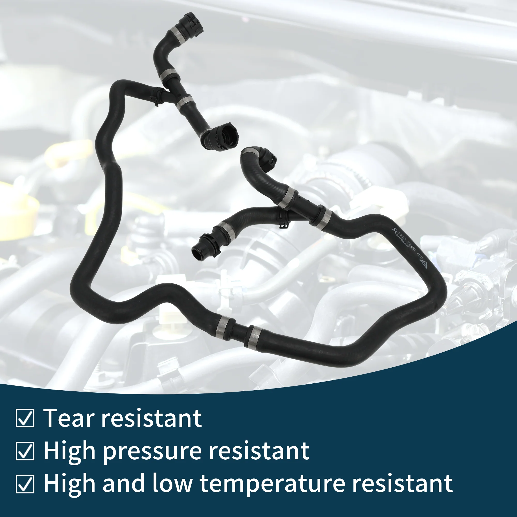 Radiator Hose Heater Hose for BMW 525Li 2008-2010 No.17127575342 Coolant Hose - Image 5