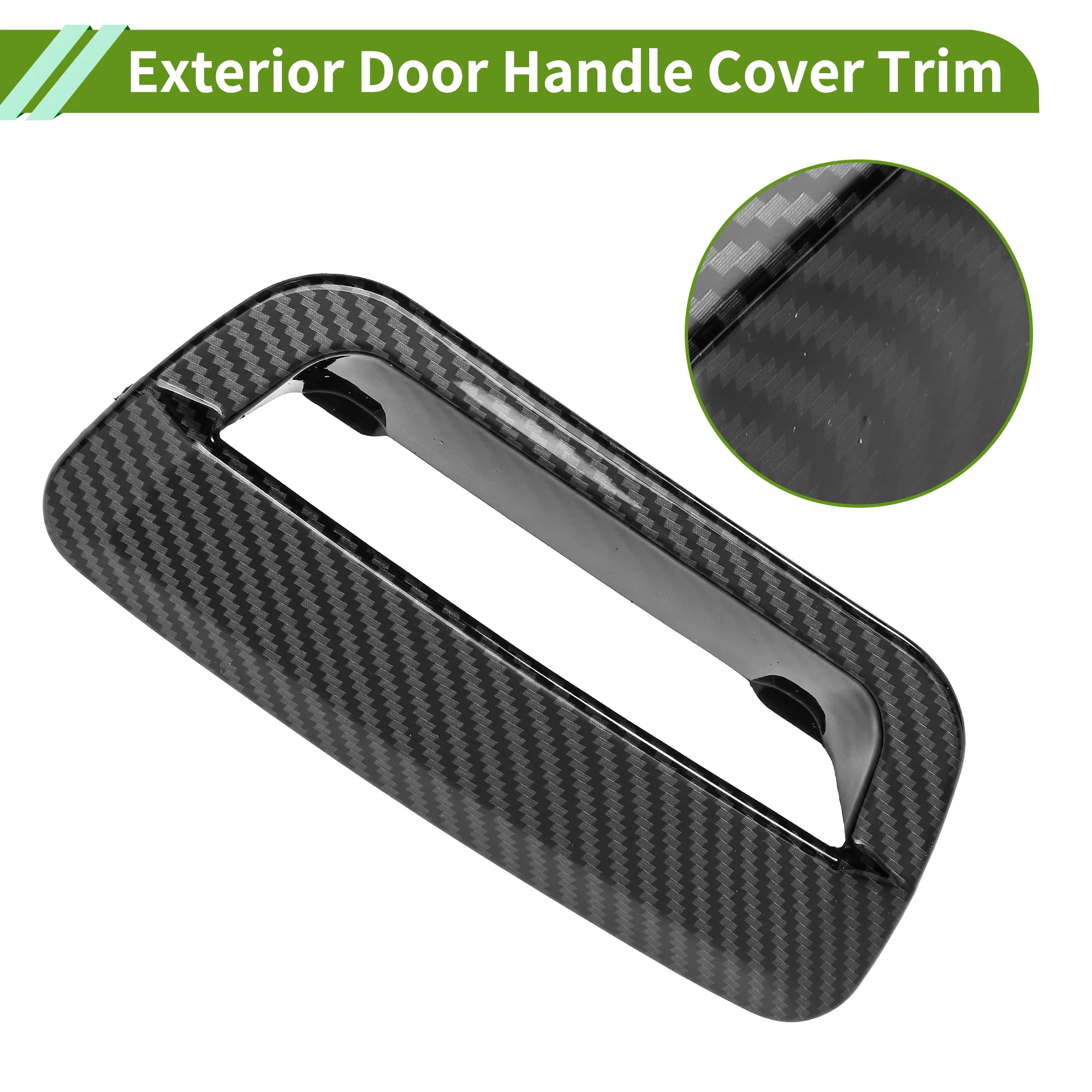 Exterior Door Handle Cover Trim Door Handle Cover for Jeep Grand Cherokee Black - Image 4
